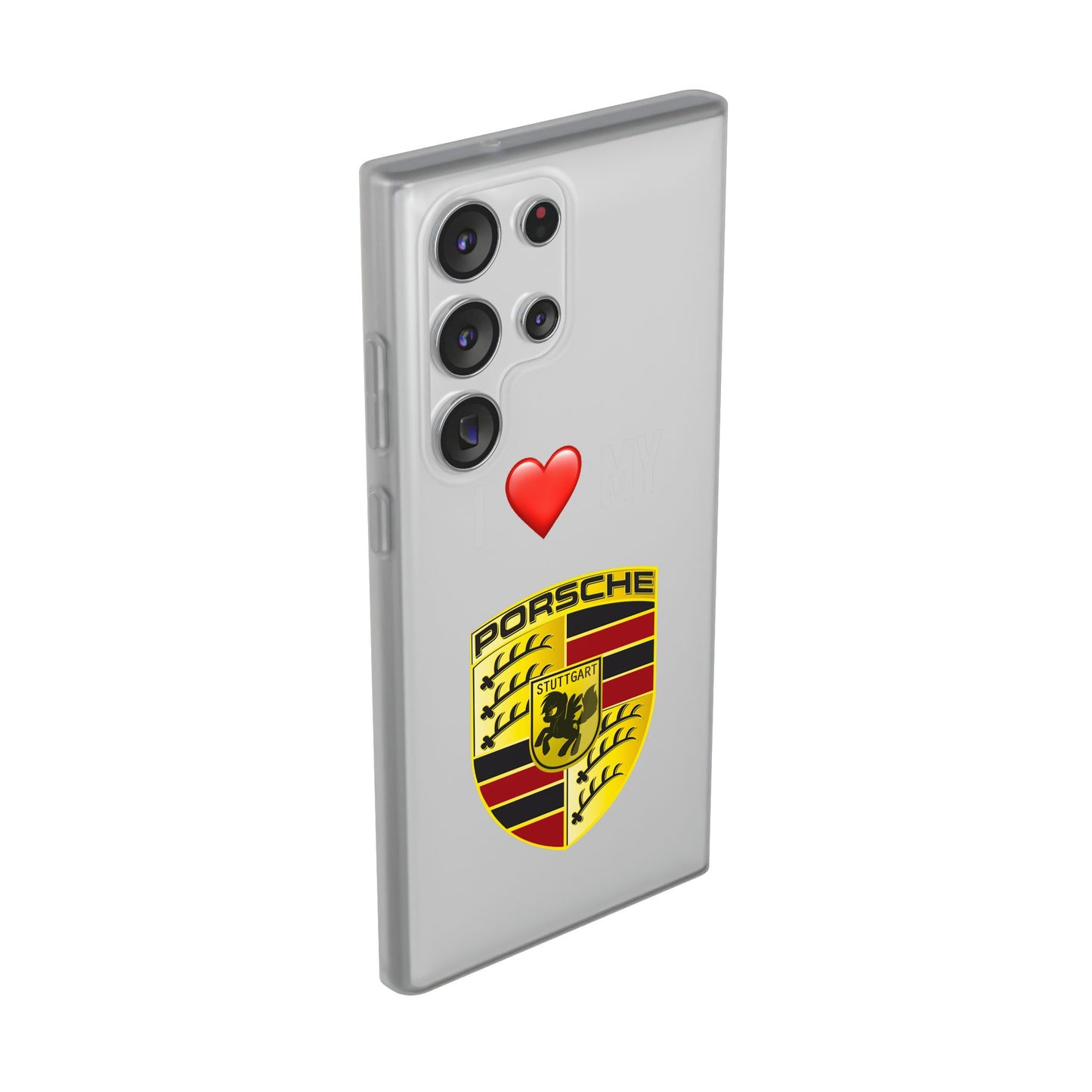 Porsche Phone Case - Flexible And Frosted TPU Plastic I Love My Porsche Phone Case