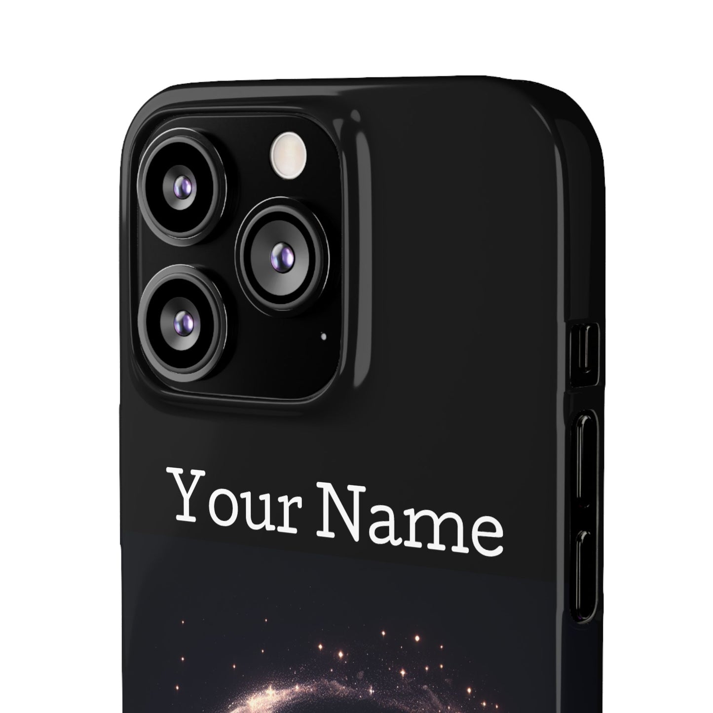 Leo Phone Case - Glossy Black Polycarbonate Snap Case Phone Protection