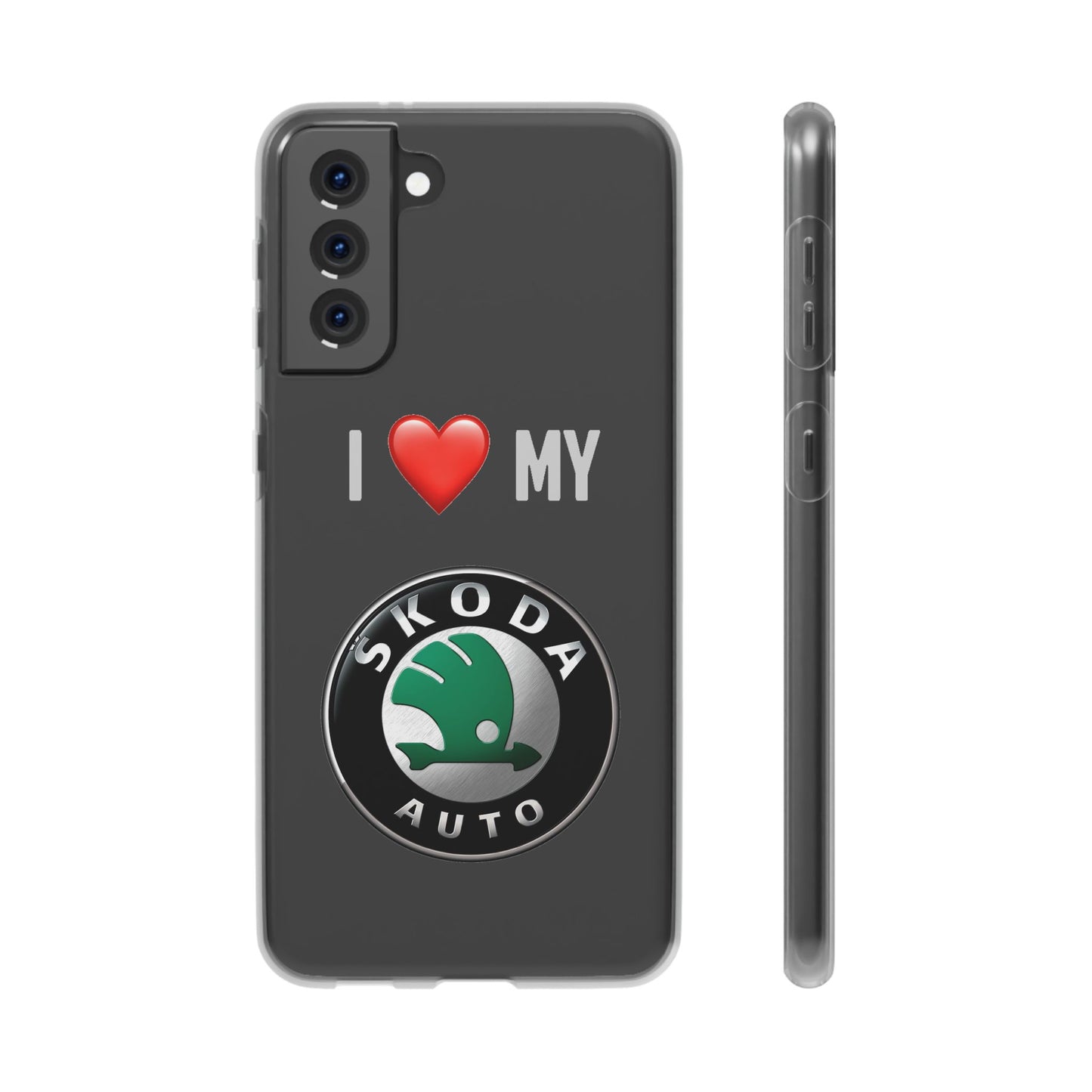 Skoda Phone Case - Flexible And Frosted TPU Plastic I Love My Skoda Phone Case