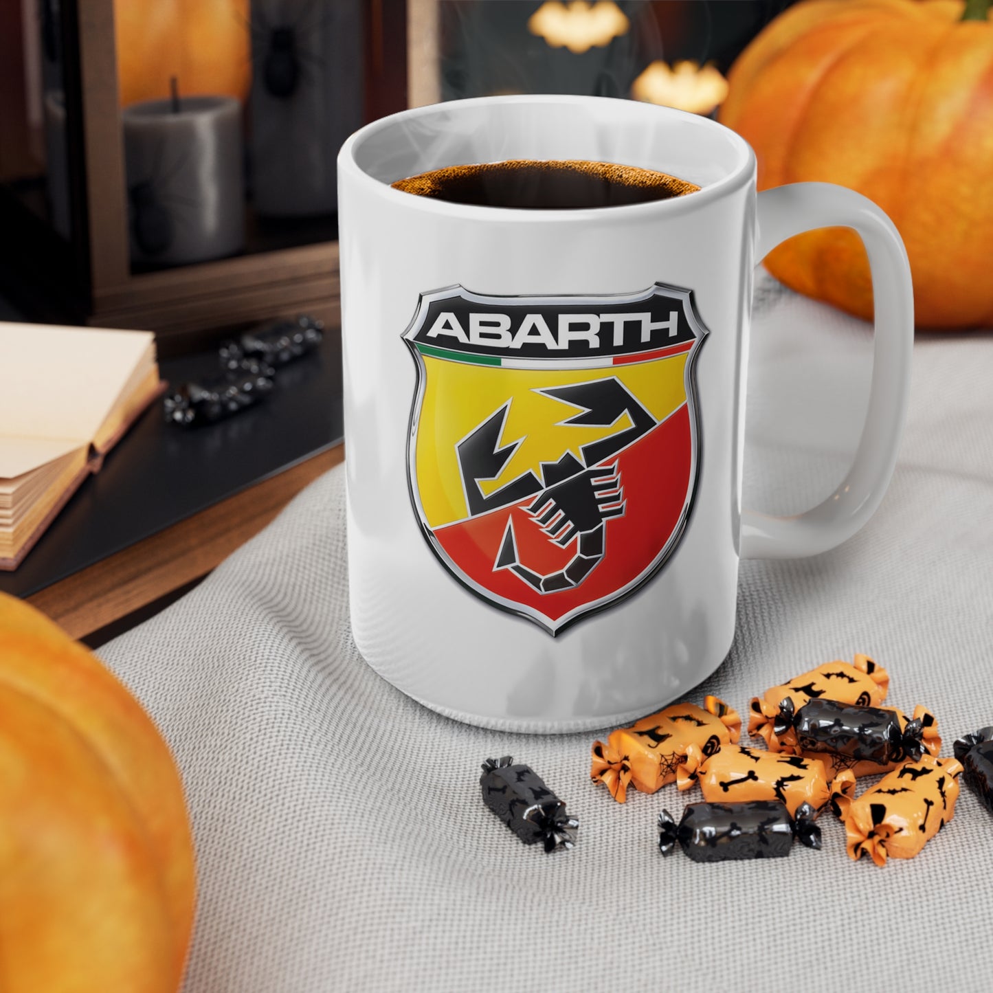 Abarth  - I Love my Abarth White Ceramic Coffee Cup 11oz, 15oz