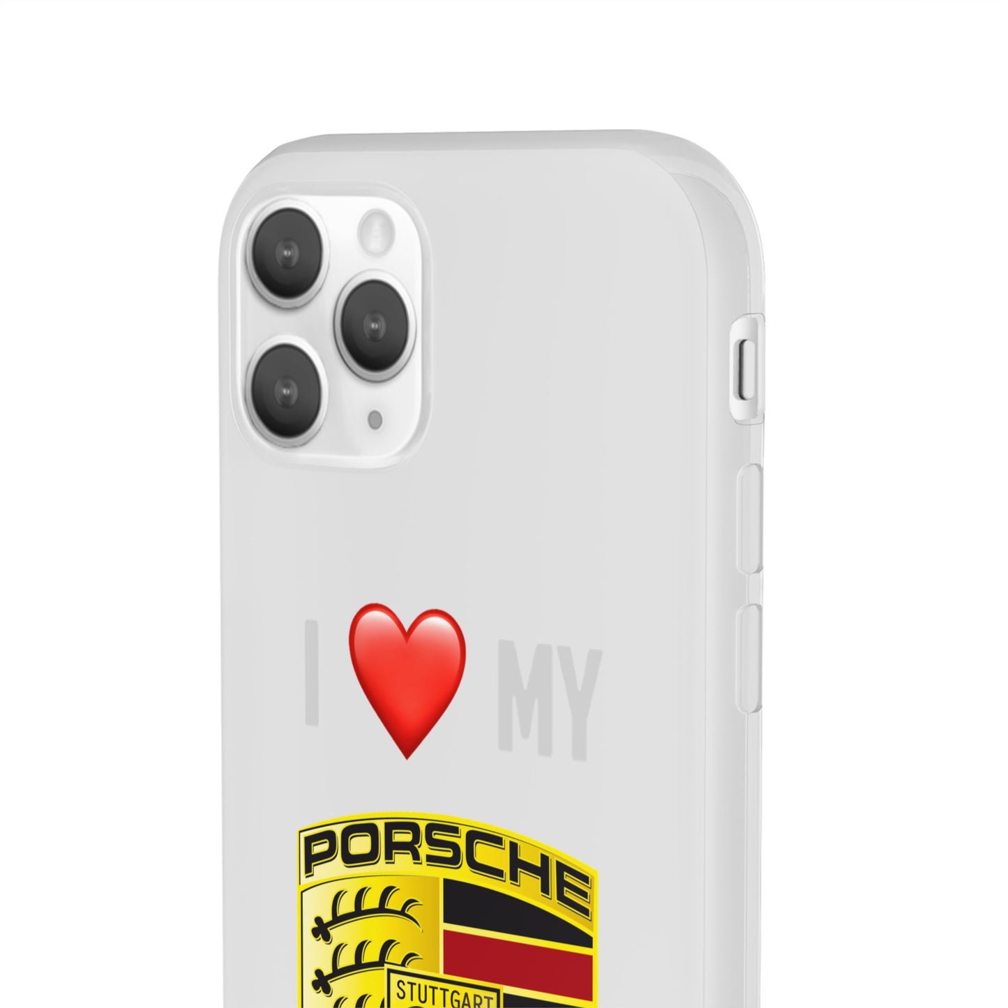 Porsche Phone Case - Flexible And Frosted TPU Plastic I Love My Porsche Phone Case