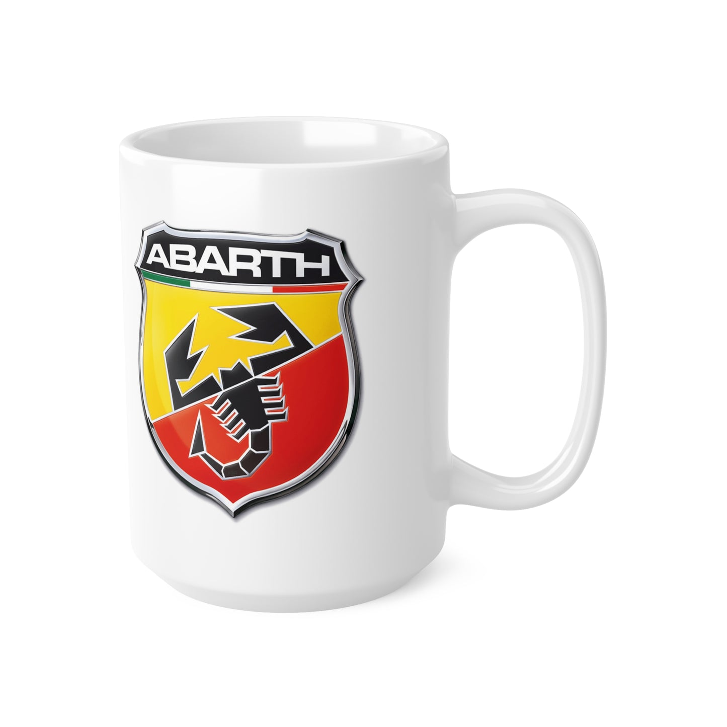 Abarth  - I Love my Abarth White Ceramic Coffee Cup 11oz, 15oz