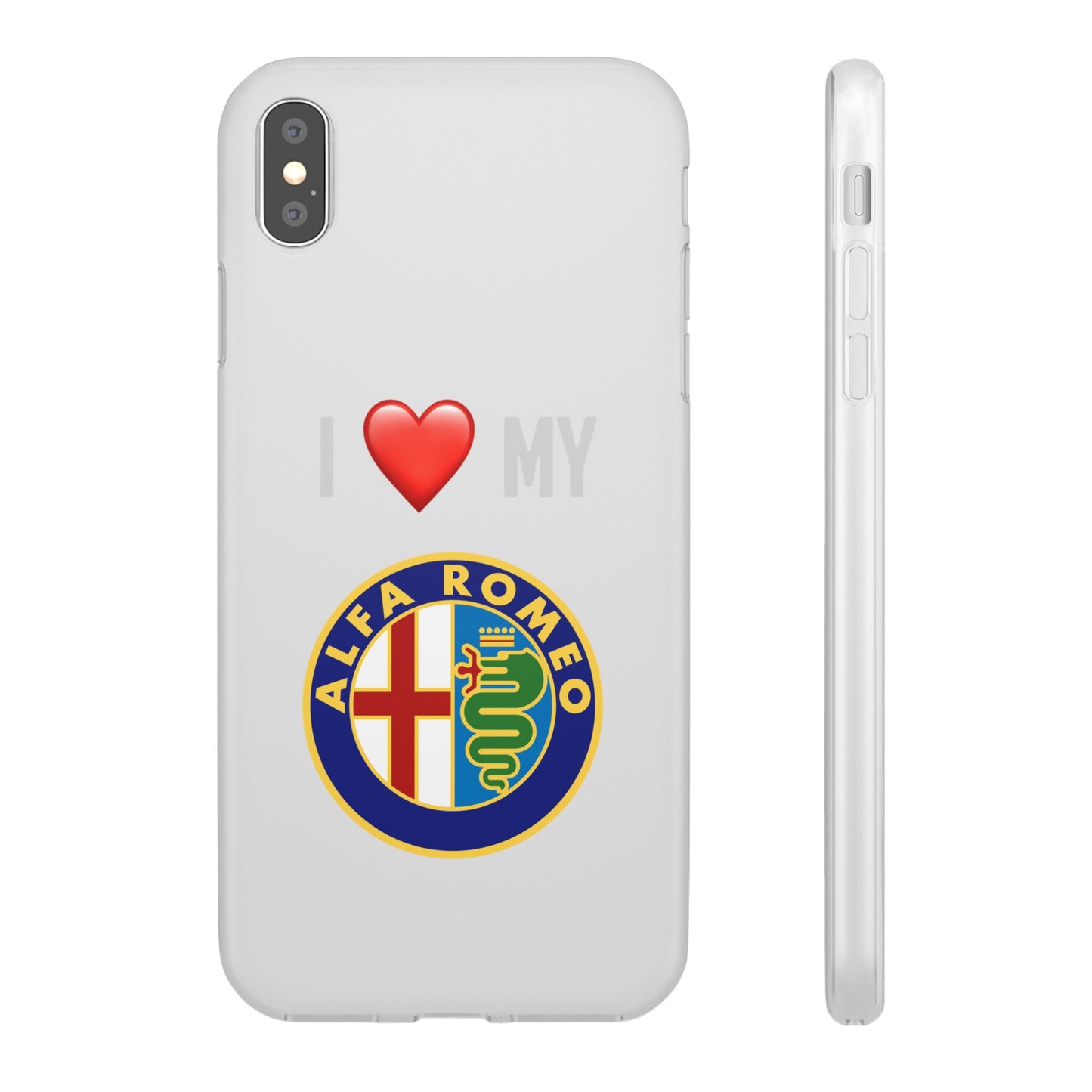 Alfa Romeo Phone Case - Flexible And Frosted TPU Plastic I Love My Alfa Romeo Phone Case