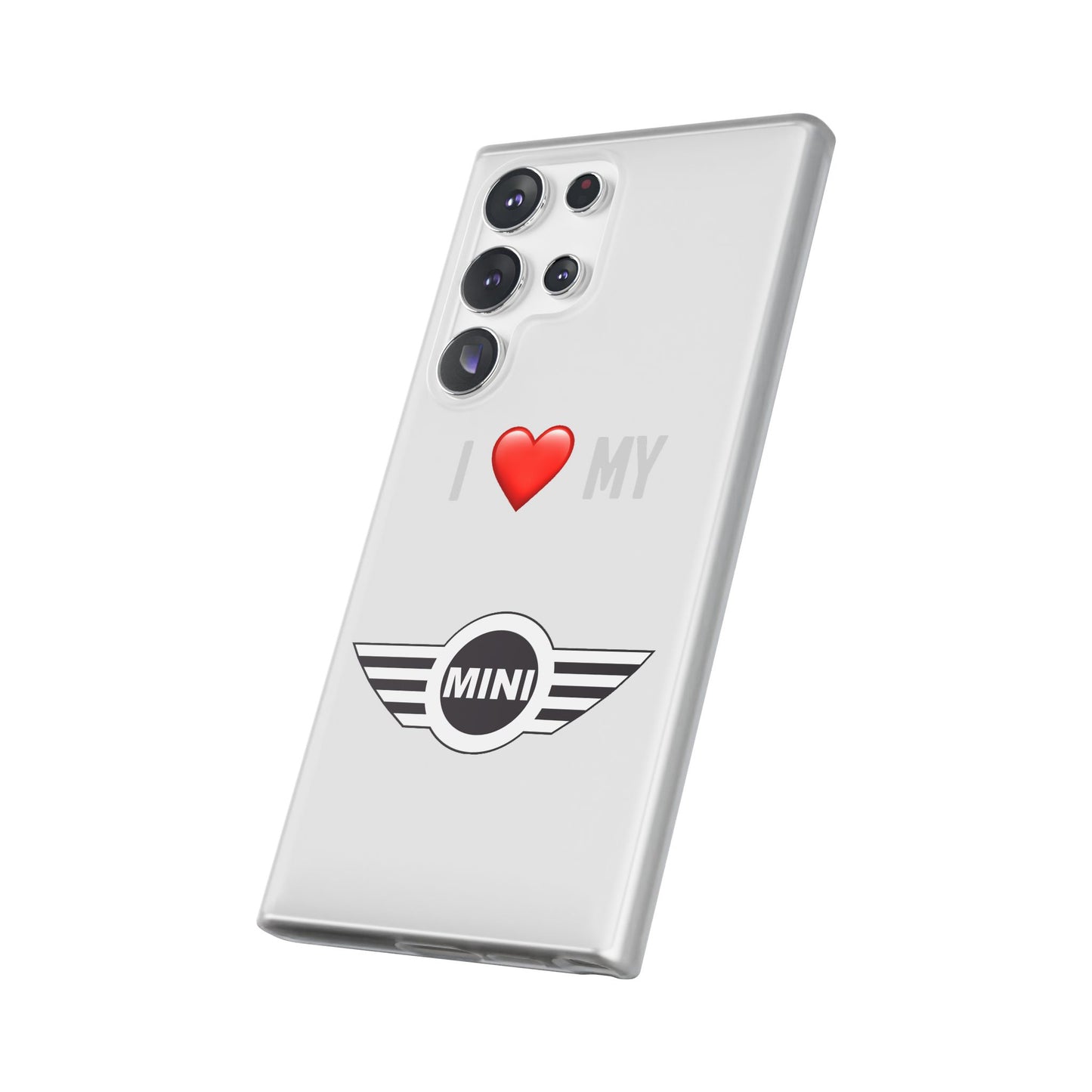 Mini Phone Case - Flexible And Frosted TPU Plastic I Love My Mini Phone Case