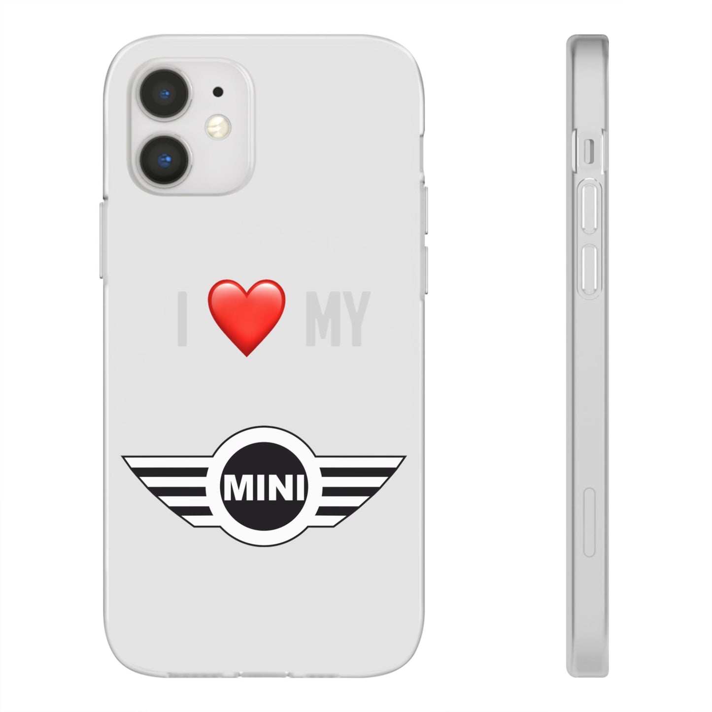 Mini Phone Case - Flexible And Frosted TPU Plastic I Love My Mini Phone Case