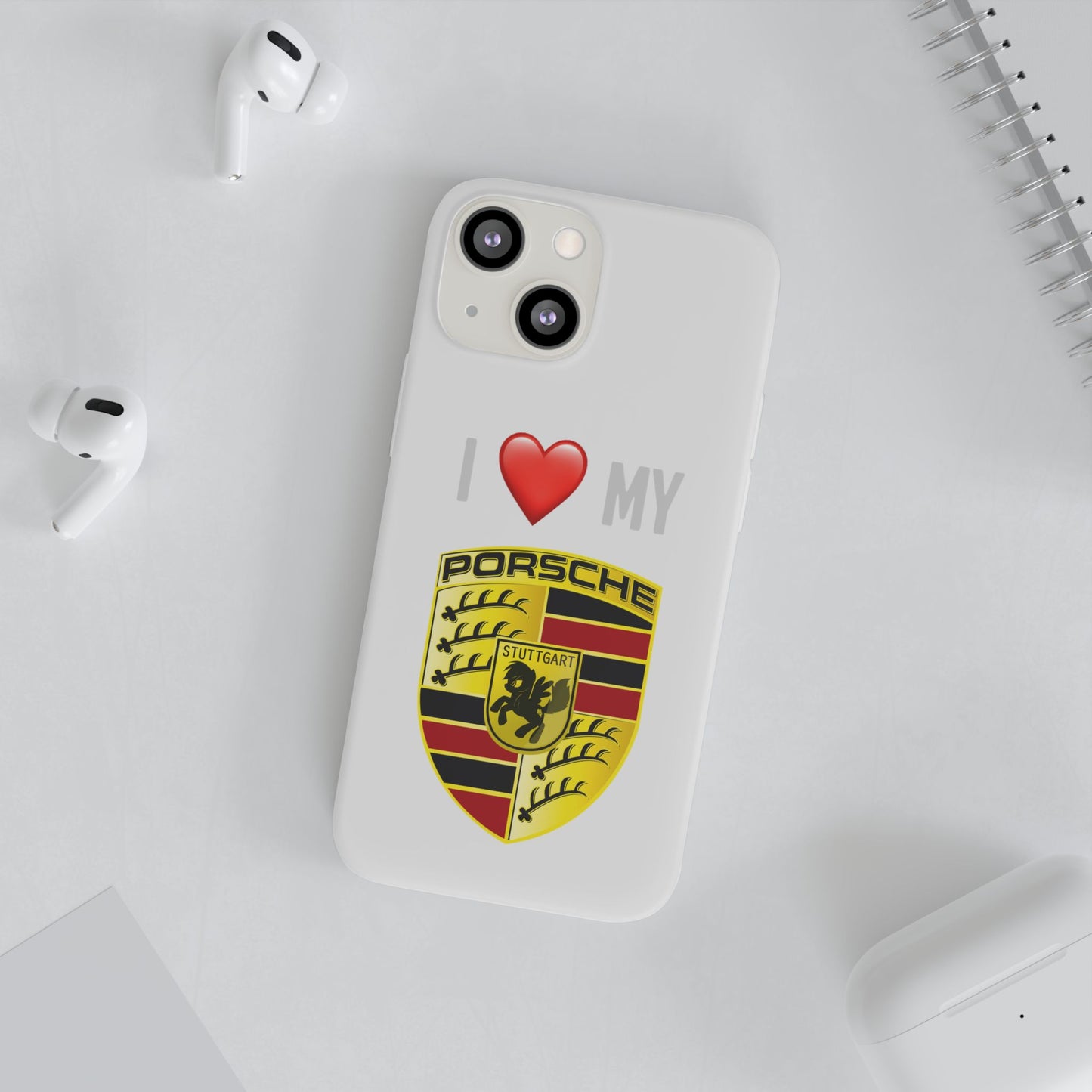 Porsche Phone Case - Flexible And Frosted TPU Plastic I Love My Porsche Phone Case