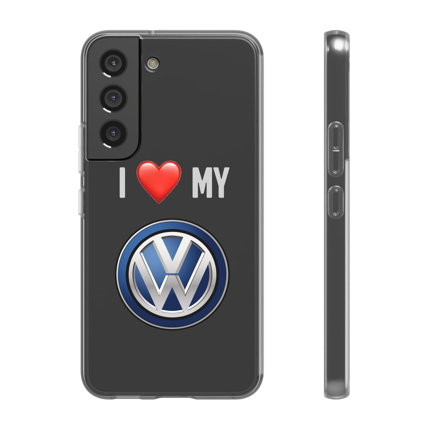 Volkswagen Phone Case - Flexible And Frosted TPU Plastic I Love My Volkswagen Phone Case