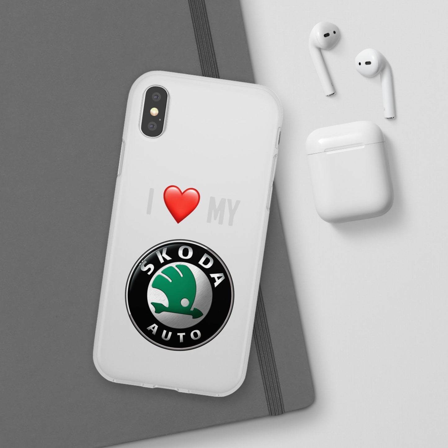 Skoda Phone Case - Flexible And Frosted TPU Plastic I Love My Skoda Phone Case