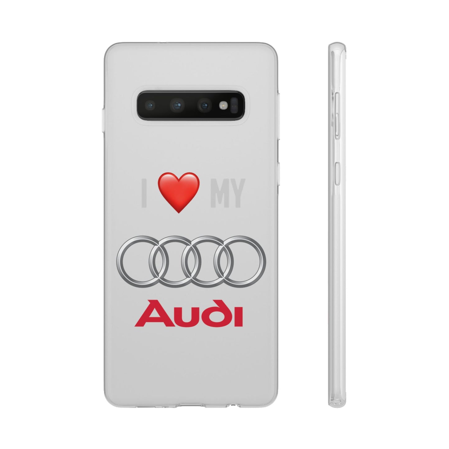 Audi Phone Case - Flexible And Frosted TPU Plastic I Love My Audi Phone Case