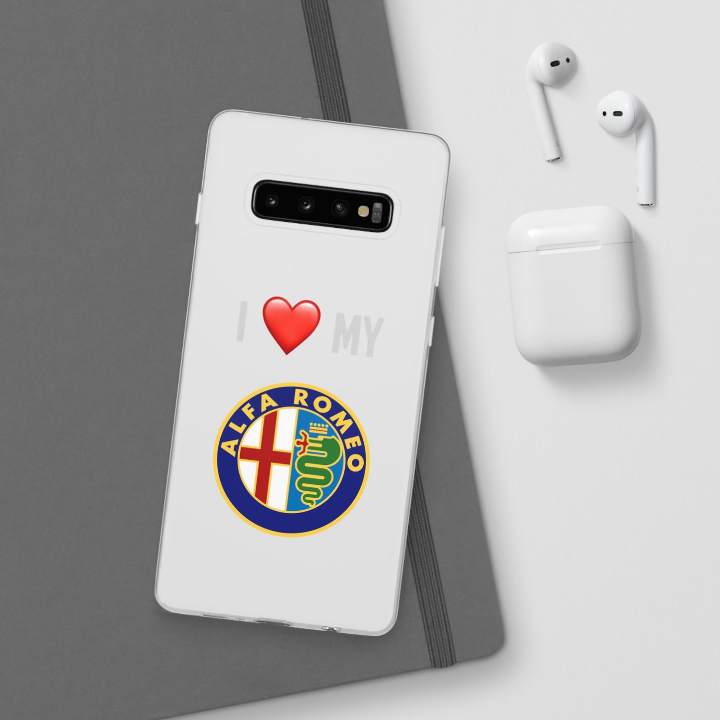 Alfa Romeo Phone Case - Flexible And Frosted TPU Plastic I Love My Alfa Romeo Phone Case