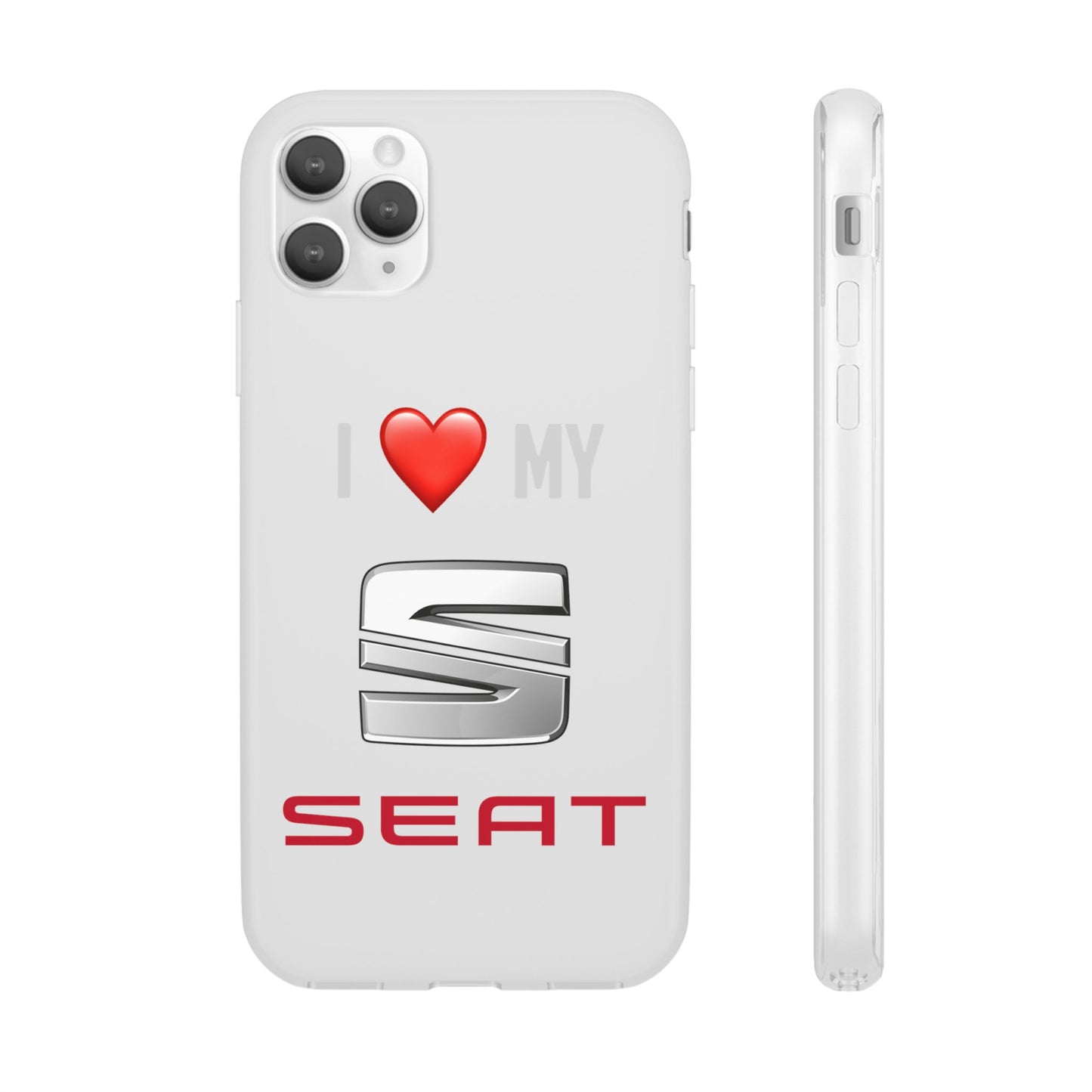 Seat Phone Case - Flexible And Frosted TPU Plastic I Love My Seat Phone Case