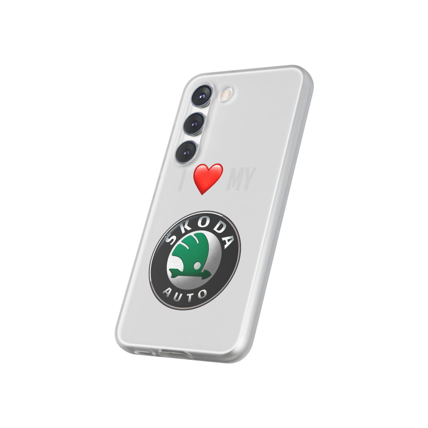 Skoda Phone Case - Flexible And Frosted TPU Plastic I Love My Skoda Phone Case