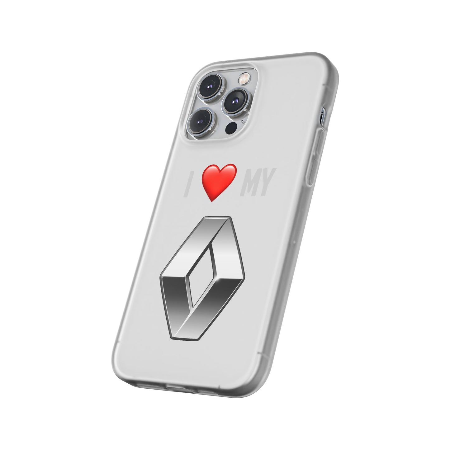 Renault Phone Case - Flexible And Frosted TPU Plastic I Love My Renault Phone Case