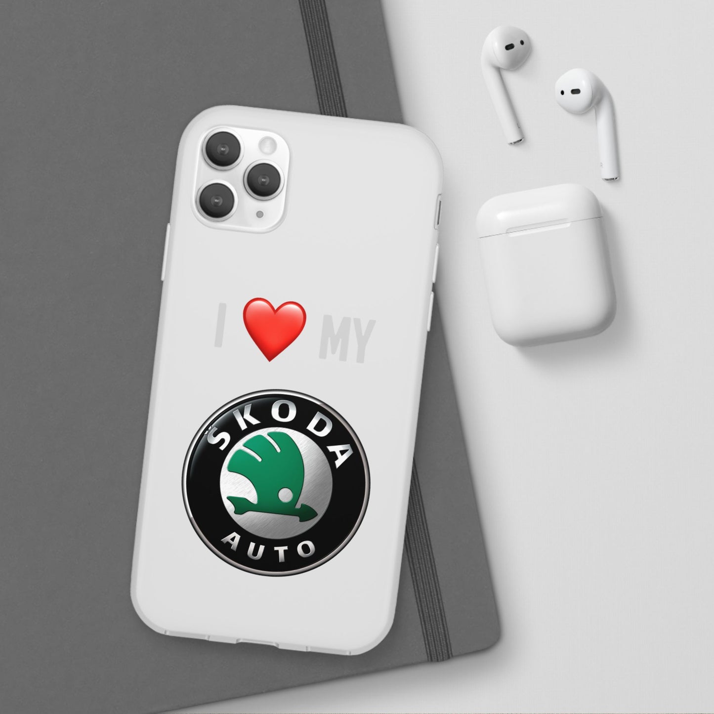 Skoda Phone Case - Flexible And Frosted TPU Plastic I Love My Skoda Phone Case
