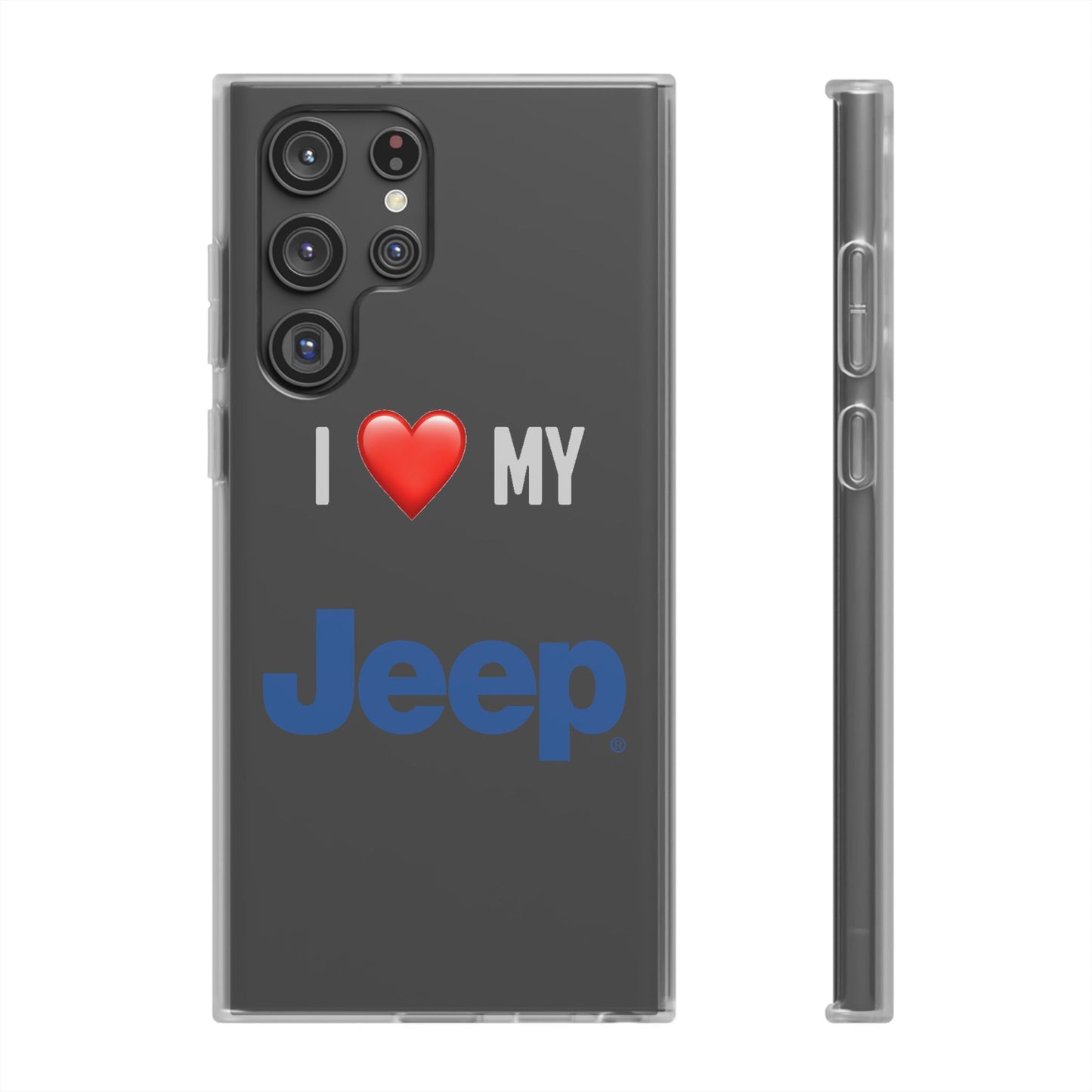 Jeep Phone Case - Flexible And Frosted TPU Plastic I Love My Jeep Phone Case