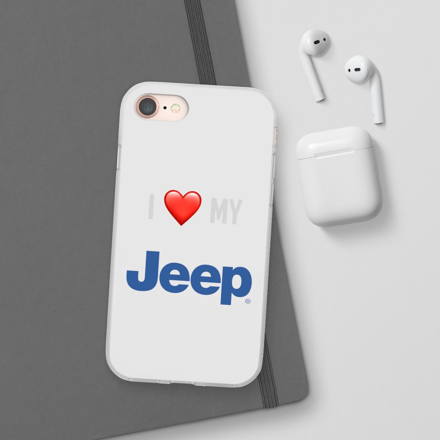 Jeep Phone Case - Flexible And Frosted TPU Plastic I Love My Jeep Phone Case