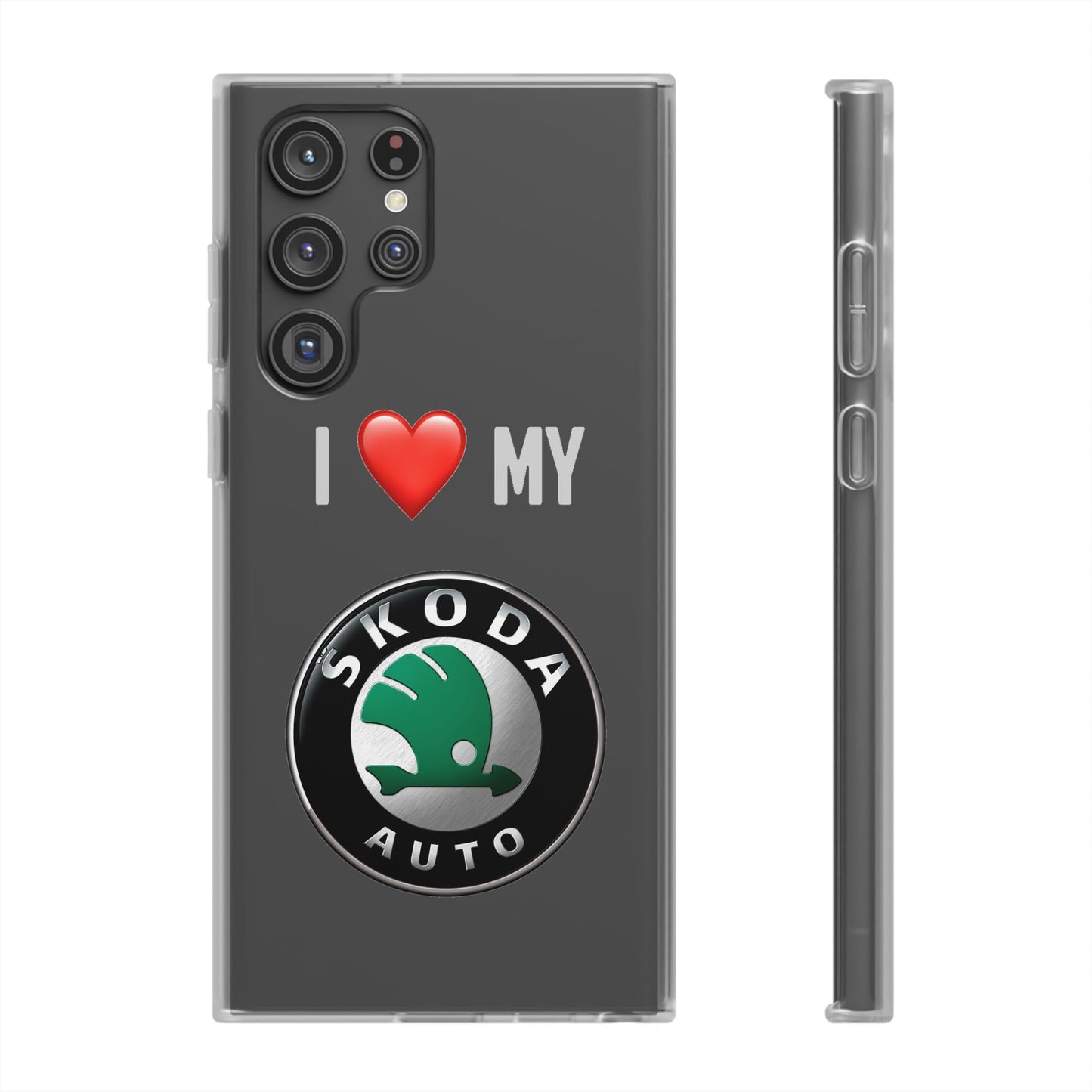 Skoda Phone Case - Flexible And Frosted TPU Plastic I Love My Skoda Phone Case