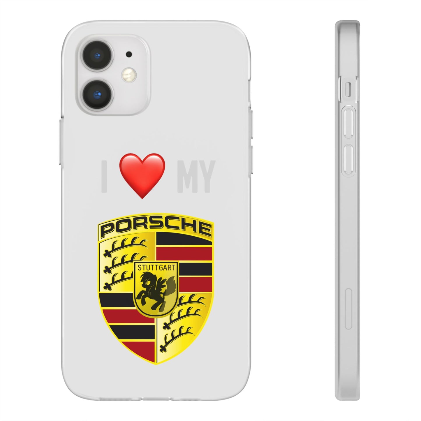 Porsche Phone Case - Flexible And Frosted TPU Plastic I Love My Porsche Phone Case