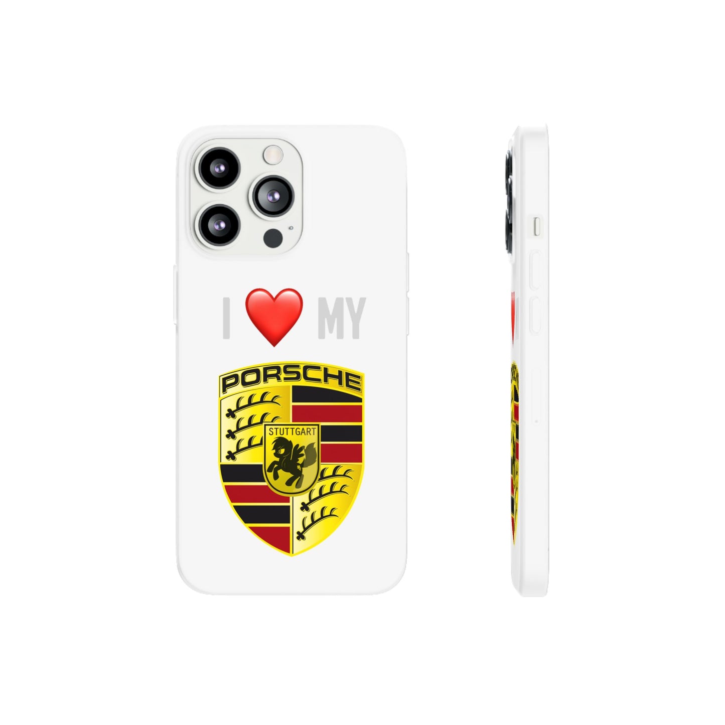 Porsche Phone Case - Flexible And Frosted TPU Plastic I Love My Porsche Phone Case