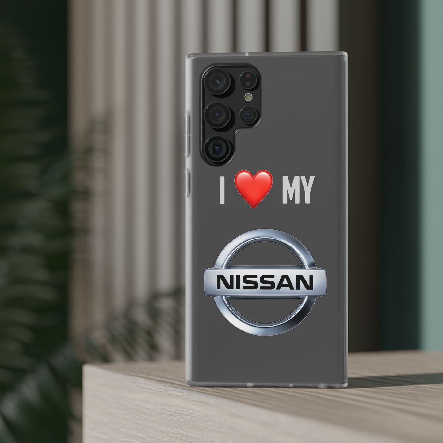 Nissan Phone Case - Flexible And Frosted TPU Plastic I Love My Nissan Phone Case