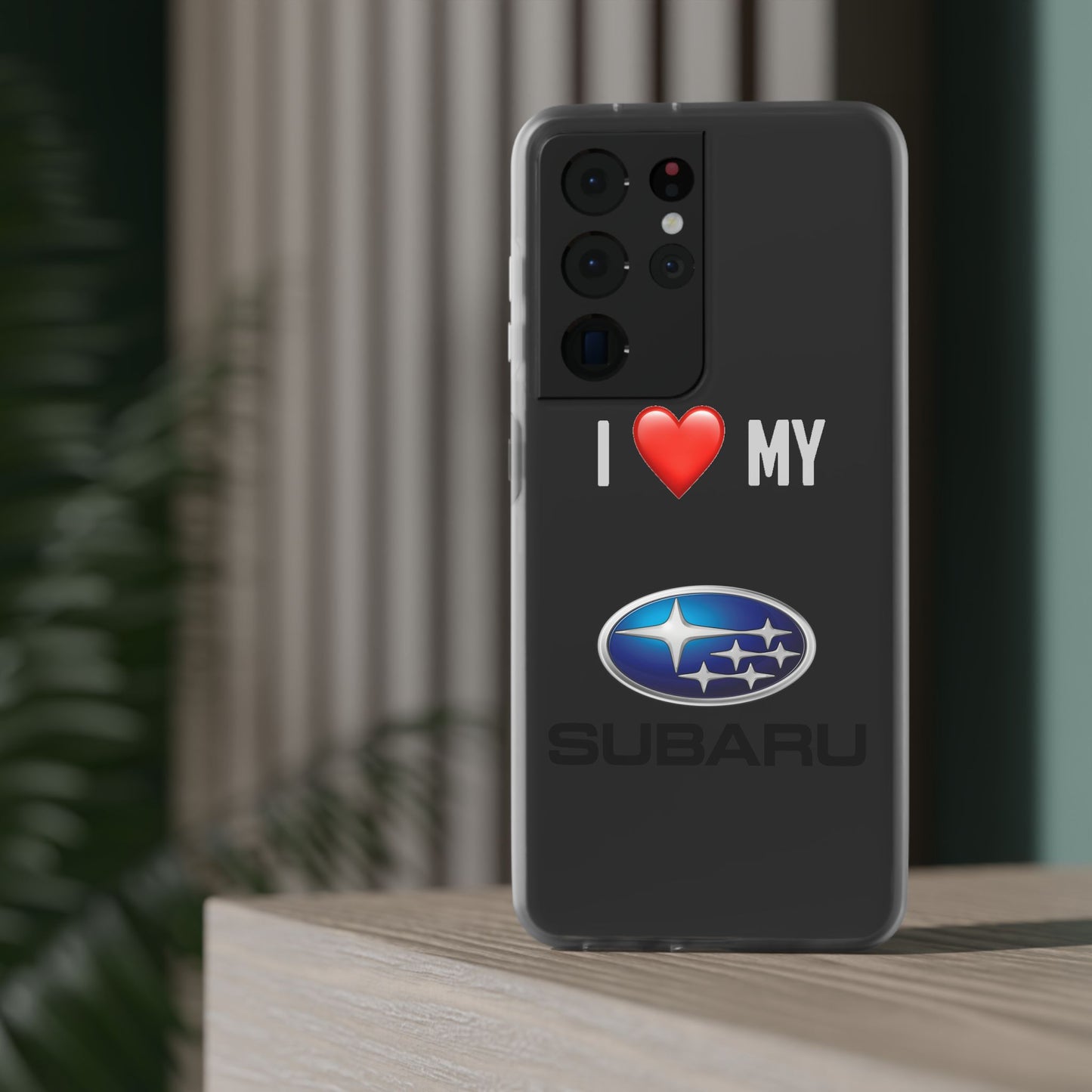 Subaru Phone Case - Flexible And Frosted TPU Plastic I Love My Subaru Phone Case