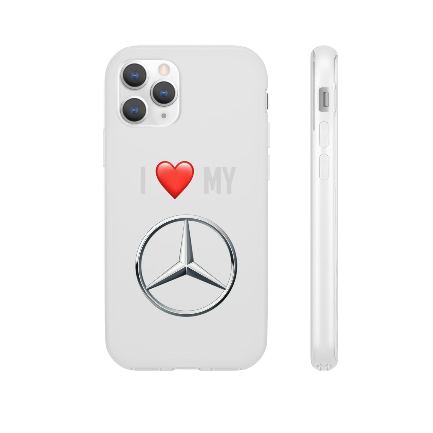 Mercedes Phone Case - Flexible And Frosted TPU Plastic I Love My Mercedes Phone Case