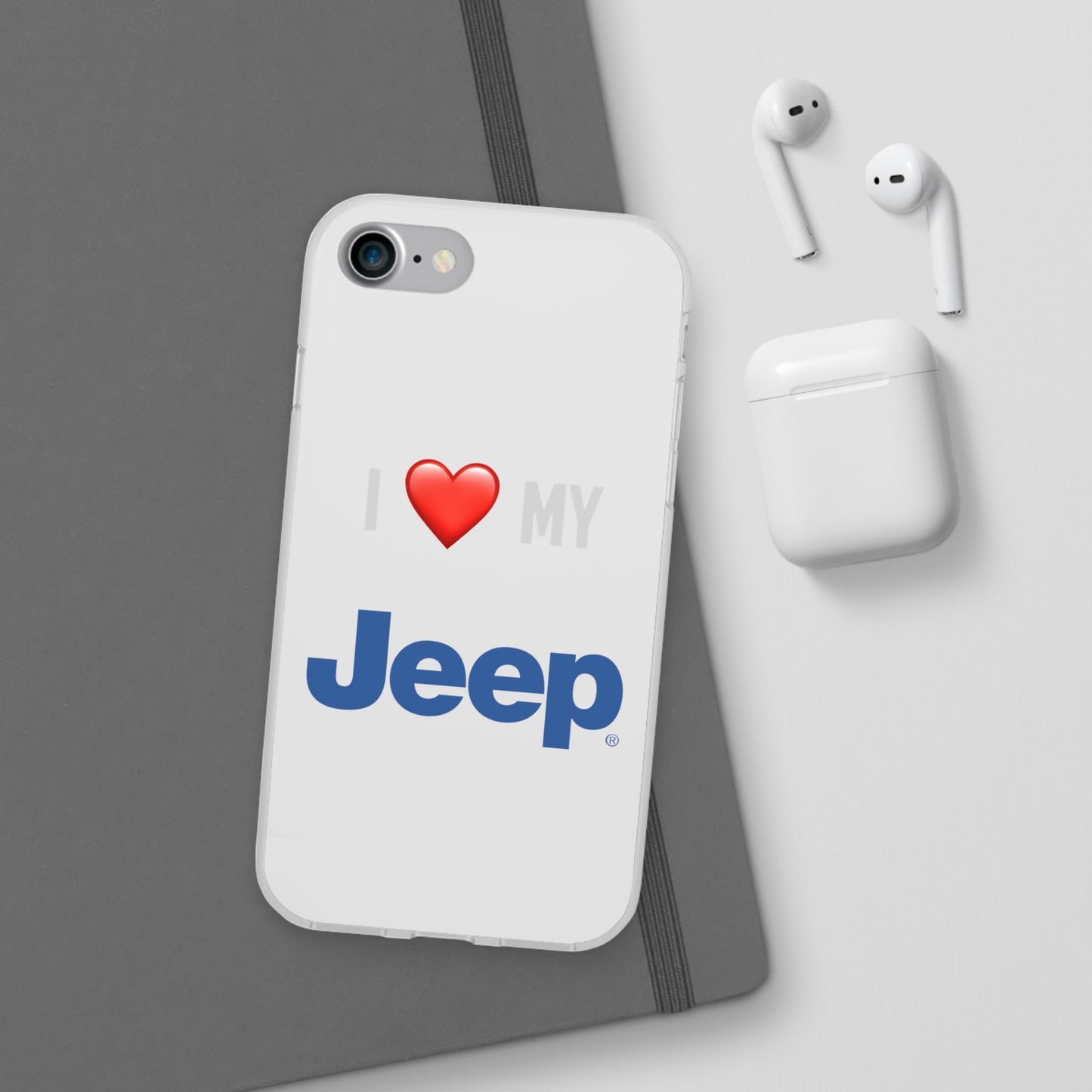 Jeep Phone Case - Flexible And Frosted TPU Plastic I Love My Jeep Phone Case