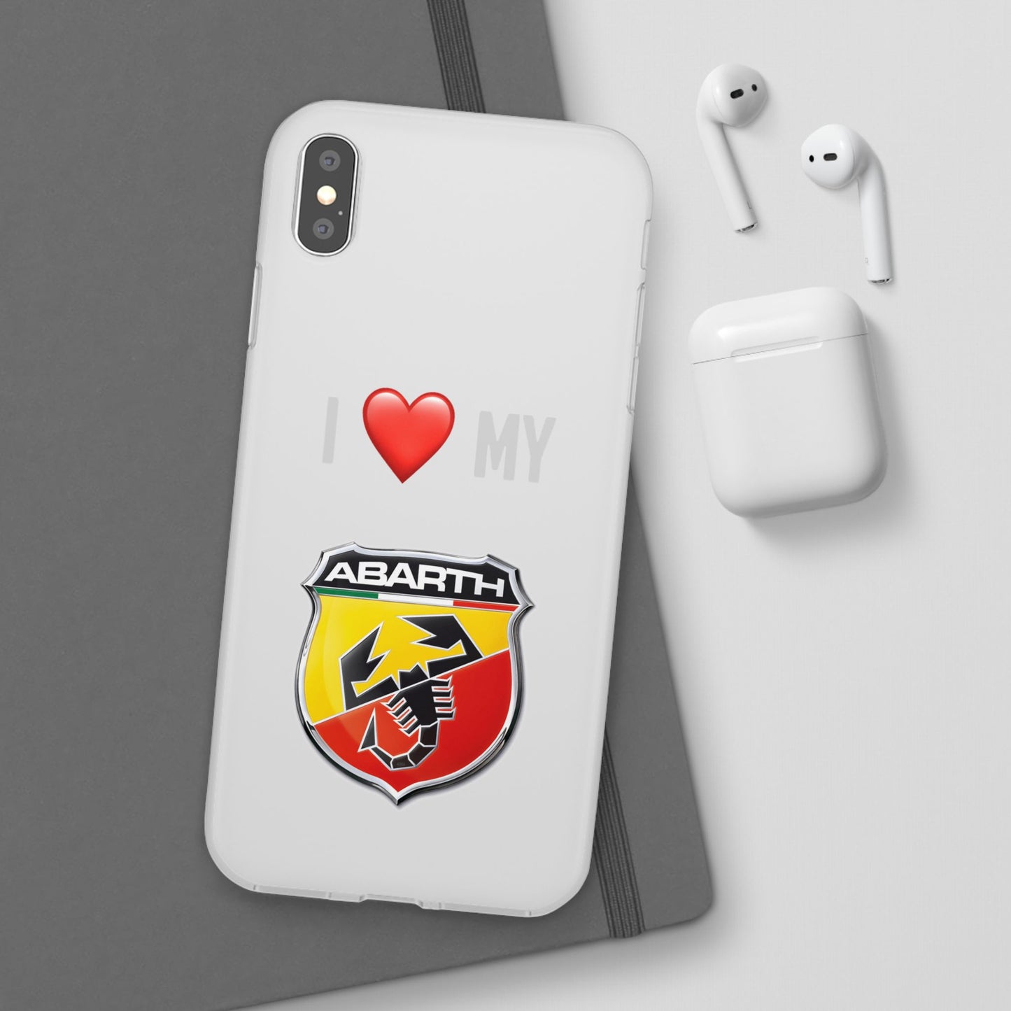 Abarth Phone Case - Flexible And Frosted TPU Plastic I Love My Abarth Phone Case