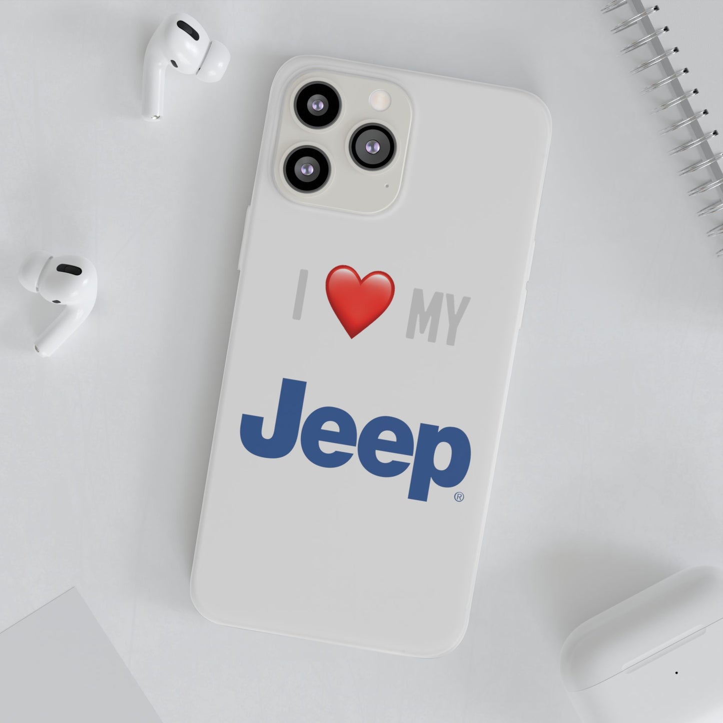 Jeep Phone Case - Flexible And Frosted TPU Plastic I Love My Jeep Phone Case