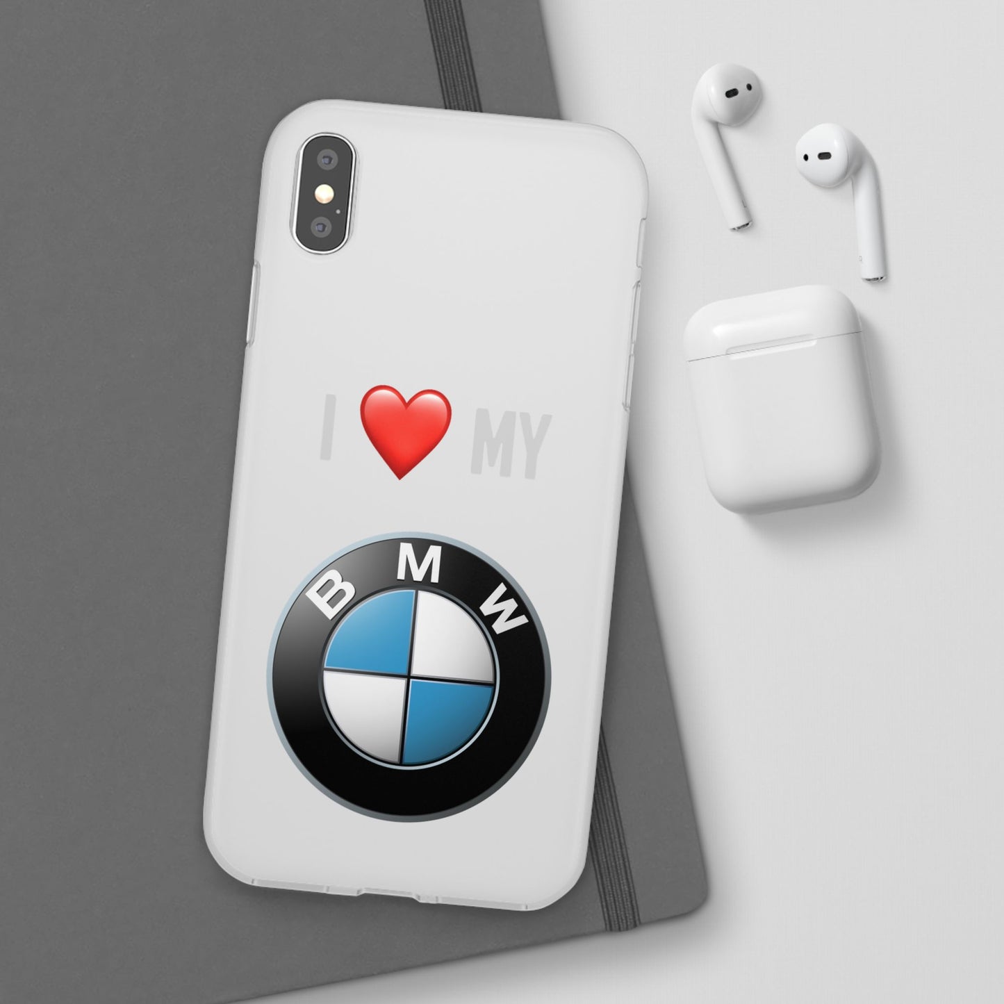 BMW Phone Case - Flexible And Frosted TPU Plastic I Love My BMW Phone Case