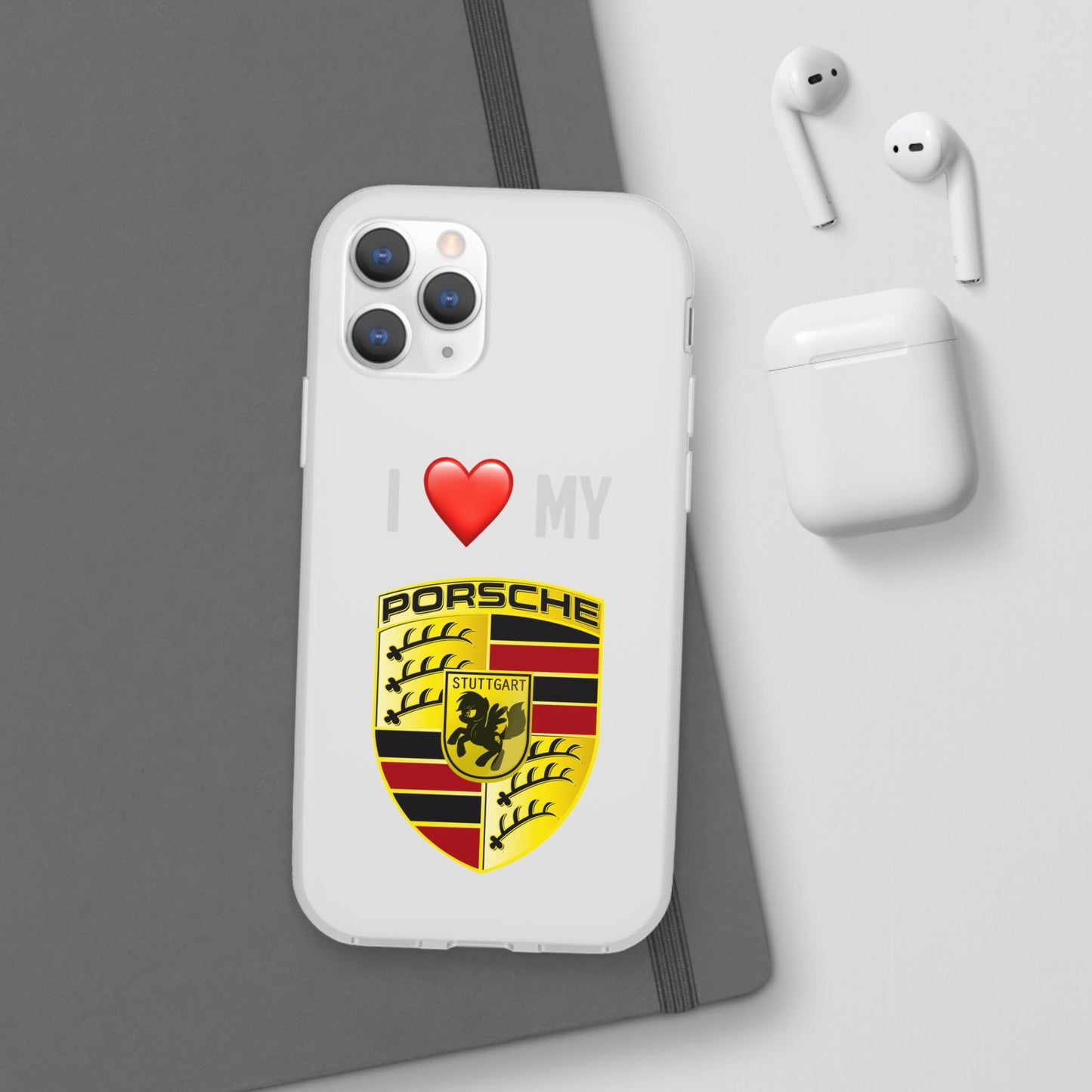 Porsche Phone Case - Flexible And Frosted TPU Plastic I Love My Porsche Phone Case