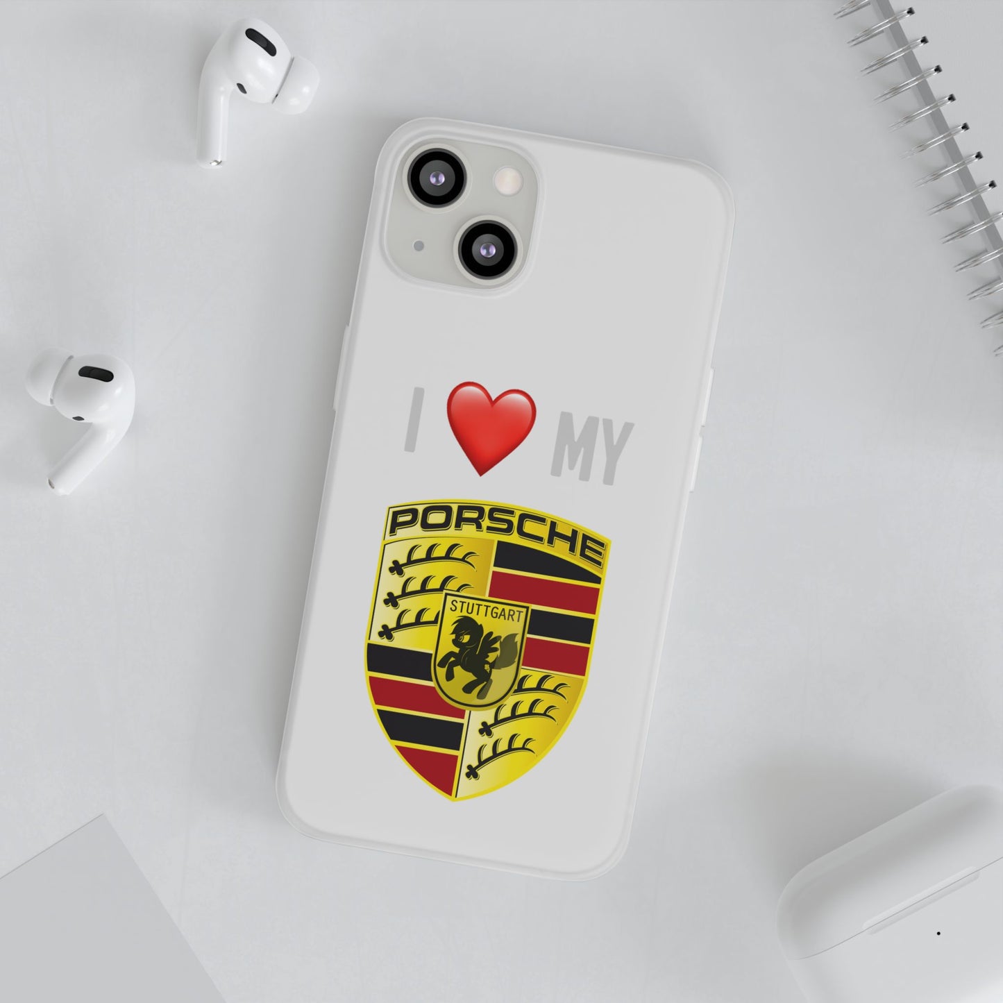Porsche Phone Case - Flexible And Frosted TPU Plastic I Love My Porsche Phone Case
