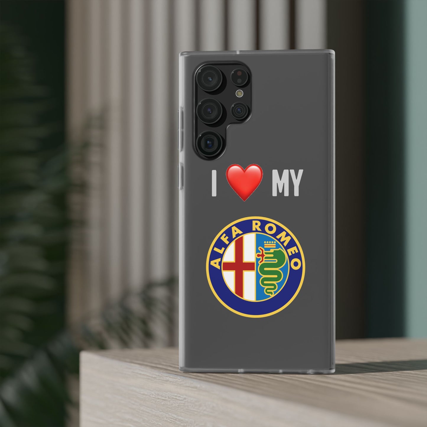 Alfa Romeo Phone Case - Flexible And Frosted TPU Plastic I Love My Alfa Romeo Phone Case