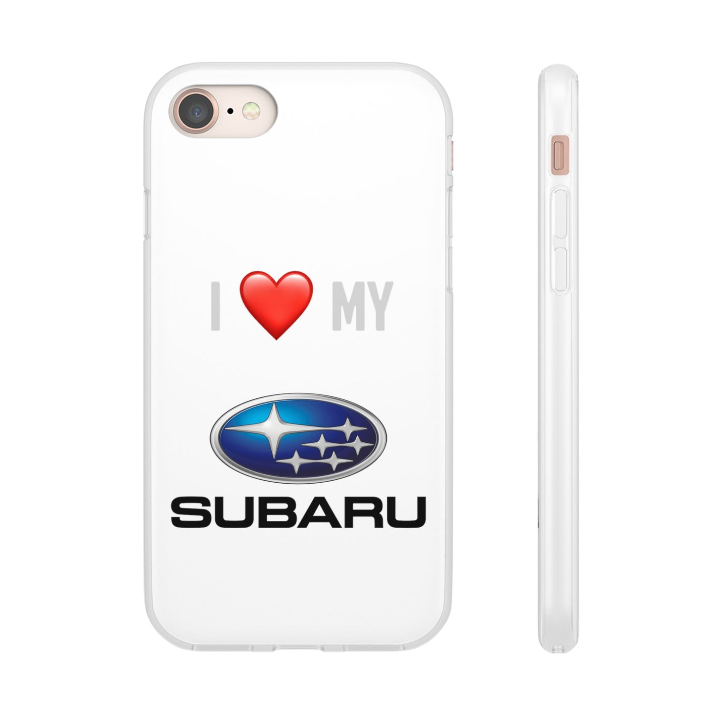 Subaru Phone Case - Flexible And Frosted TPU Plastic I Love My Subaru Phone Case