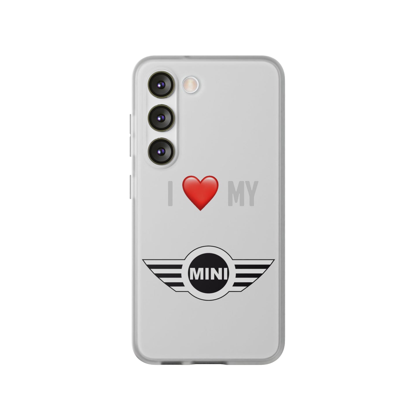 Mini Phone Case - Flexible And Frosted TPU Plastic I Love My Mini Phone Case
