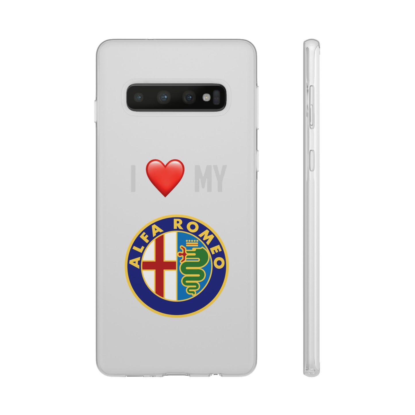 Alfa Romeo Phone Case - Flexible And Frosted TPU Plastic I Love My Alfa Romeo Phone Case