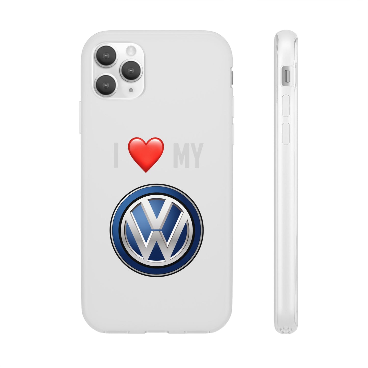 Volkswagen Phone Case - Flexible And Frosted TPU Plastic I Love My Volkswagen Phone Case