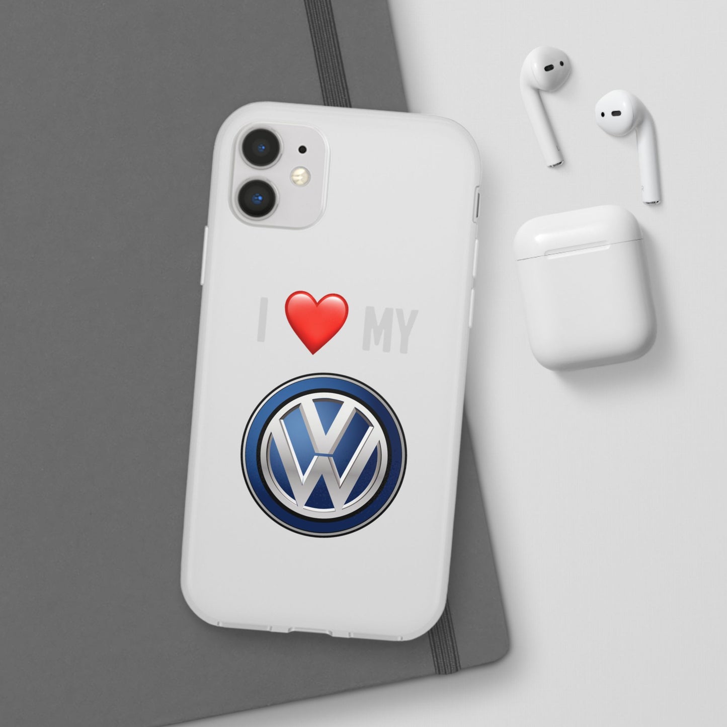 Volkswagen Phone Case - Flexible And Frosted TPU Plastic I Love My Volkswagen Phone Case