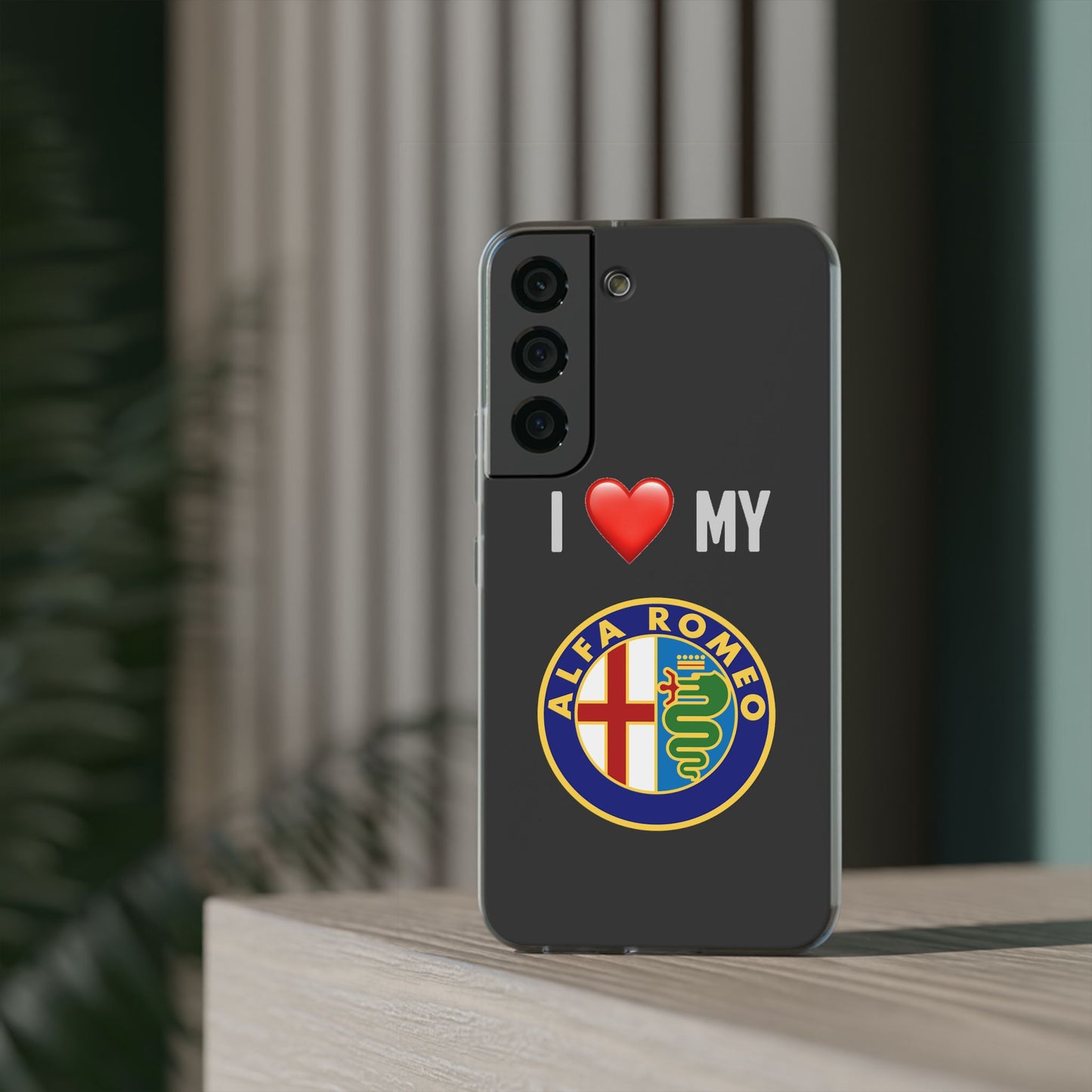 Alfa Romeo Phone Case - Flexible And Frosted TPU Plastic I Love My Alfa Romeo Phone Case