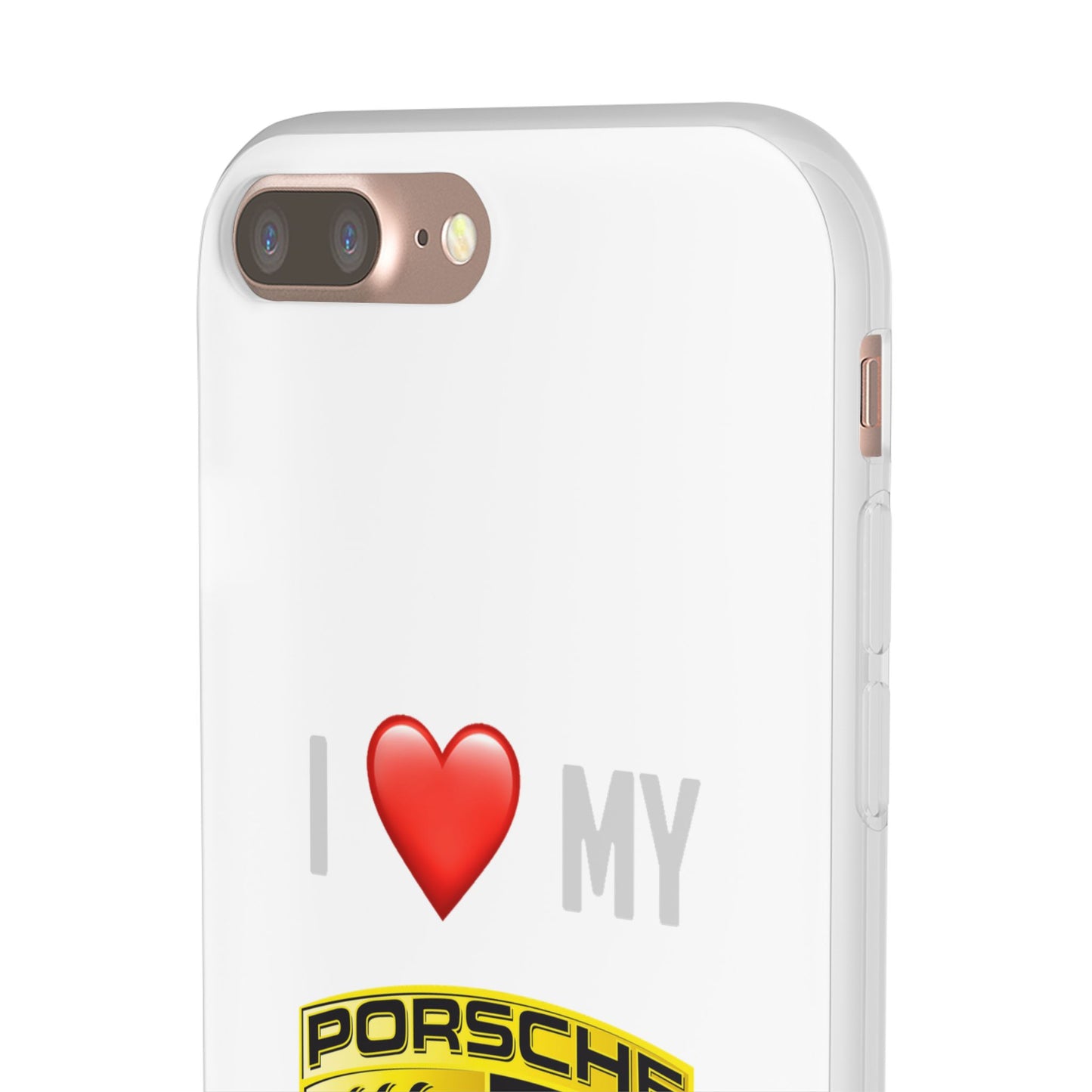 Porsche Phone Case - Flexible And Frosted TPU Plastic I Love My Porsche Phone Case