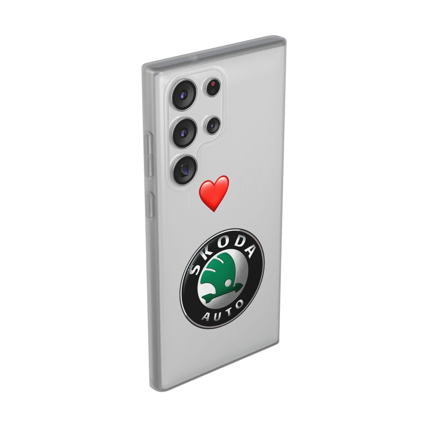 Skoda Phone Case - Flexible And Frosted TPU Plastic I Love My Skoda Phone Case