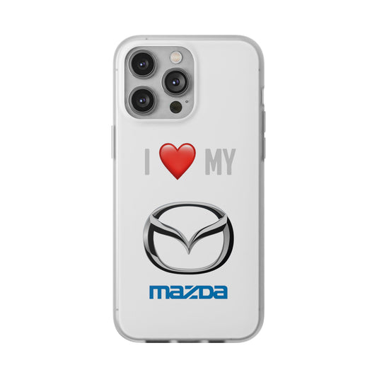 Mazda Phone Case - Flexible And Frosted TPU Plastic I Love My Mazda Phone Case