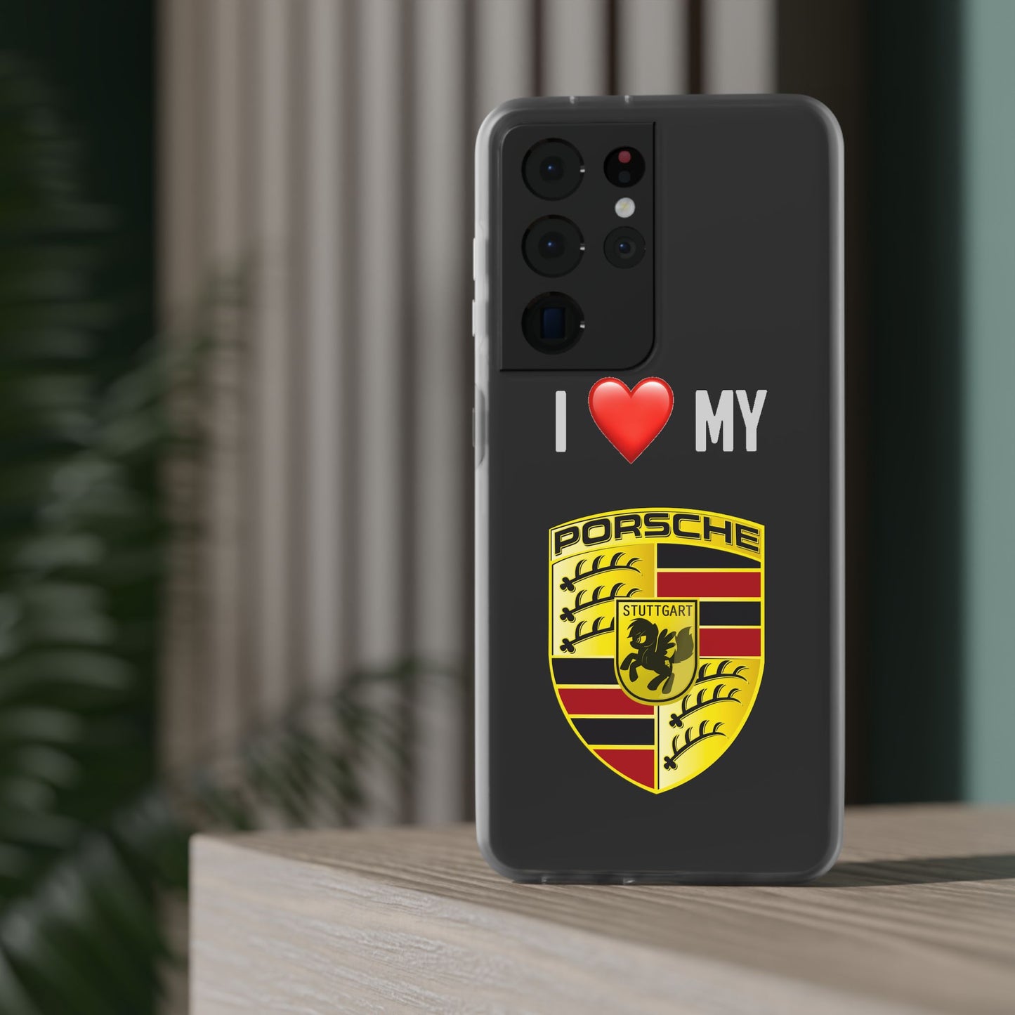 Porsche Phone Case - Flexible And Frosted TPU Plastic I Love My Porsche Phone Case