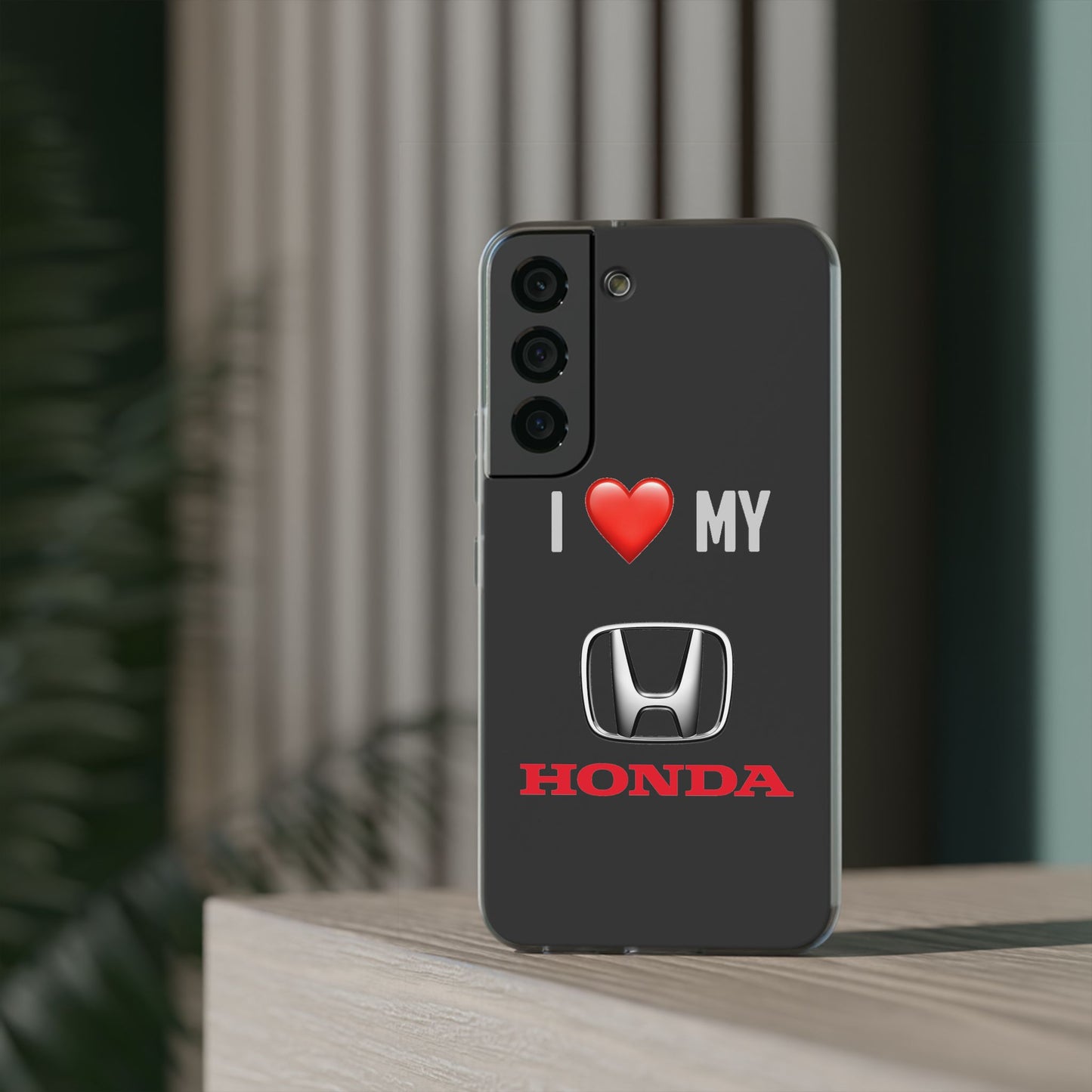 Honda Phone Case - Flexible And Frosted TPU Plastic I Love My Honda Phone Case