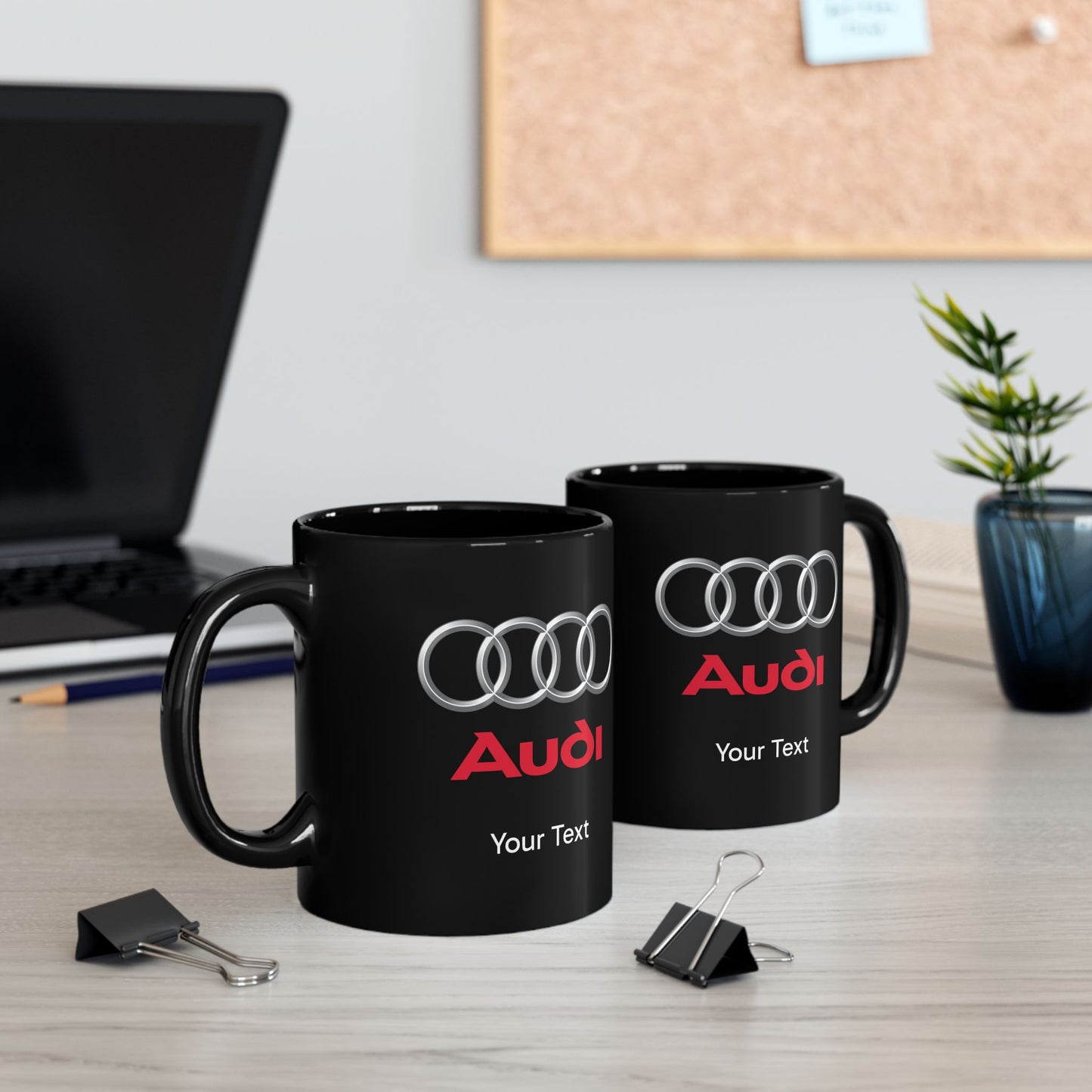 Audi Mug (With or Without Personalisation) 11oz or 15oz. Perfect Gift