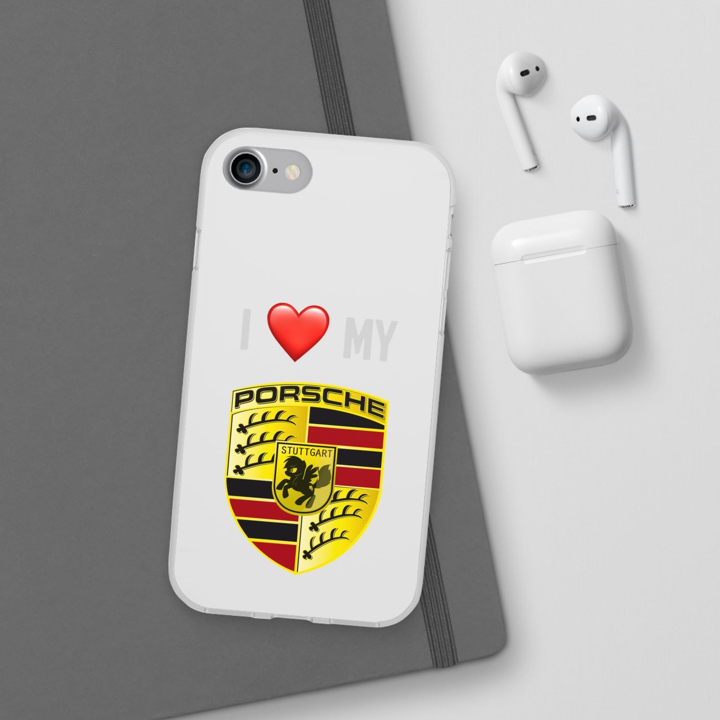 Porsche Phone Case - Flexible And Frosted TPU Plastic I Love My Porsche Phone Case