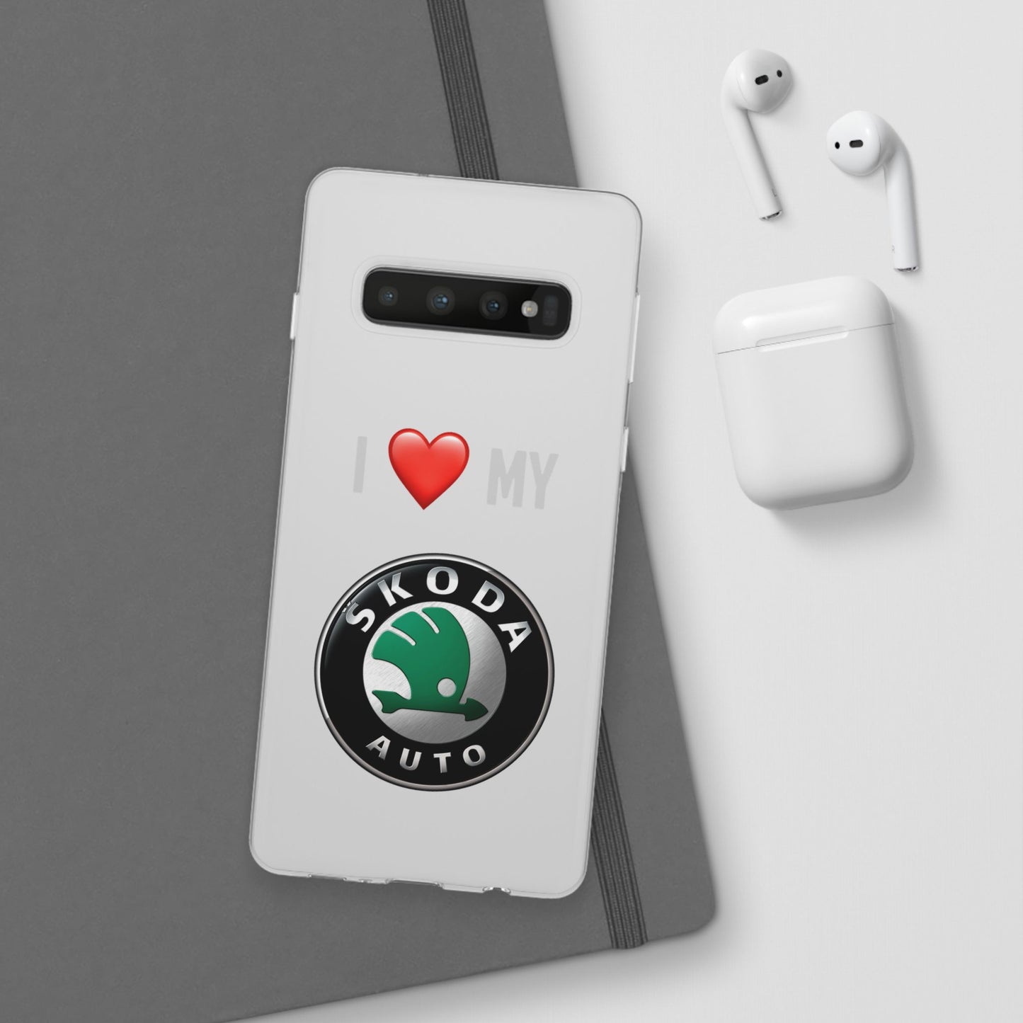 Skoda Phone Case - Flexible And Frosted TPU Plastic I Love My Skoda Phone Case