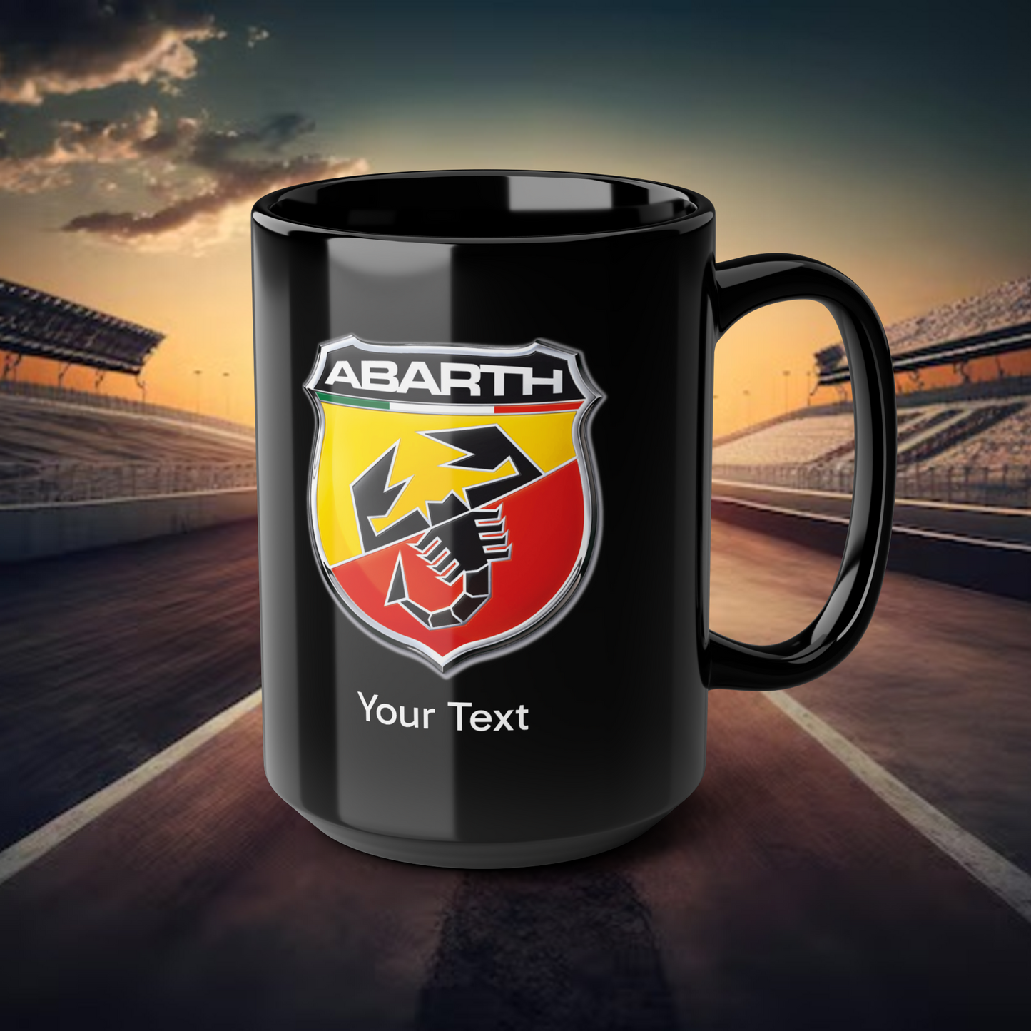 Abarth Mug (With or Without Personalisation) 11oz or 15oz. Perfect Gift