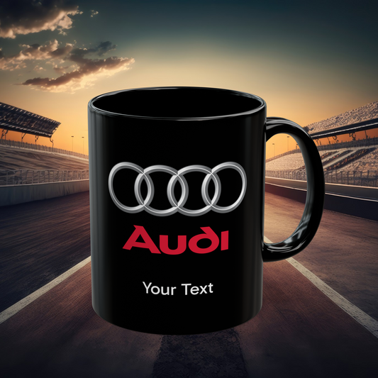 Audi Mug (With or Without Personalisation) 11oz or 15oz. Perfect Gift