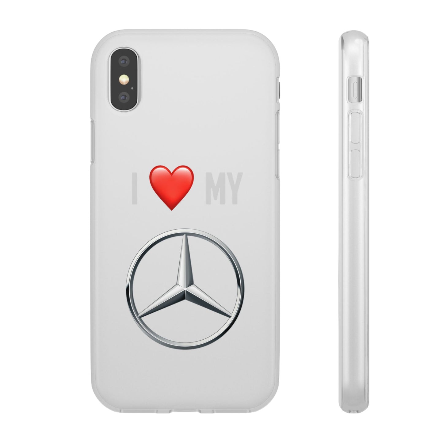 Mercedes Phone Case - Flexible And Frosted TPU Plastic I Love My Mercedes Phone Case